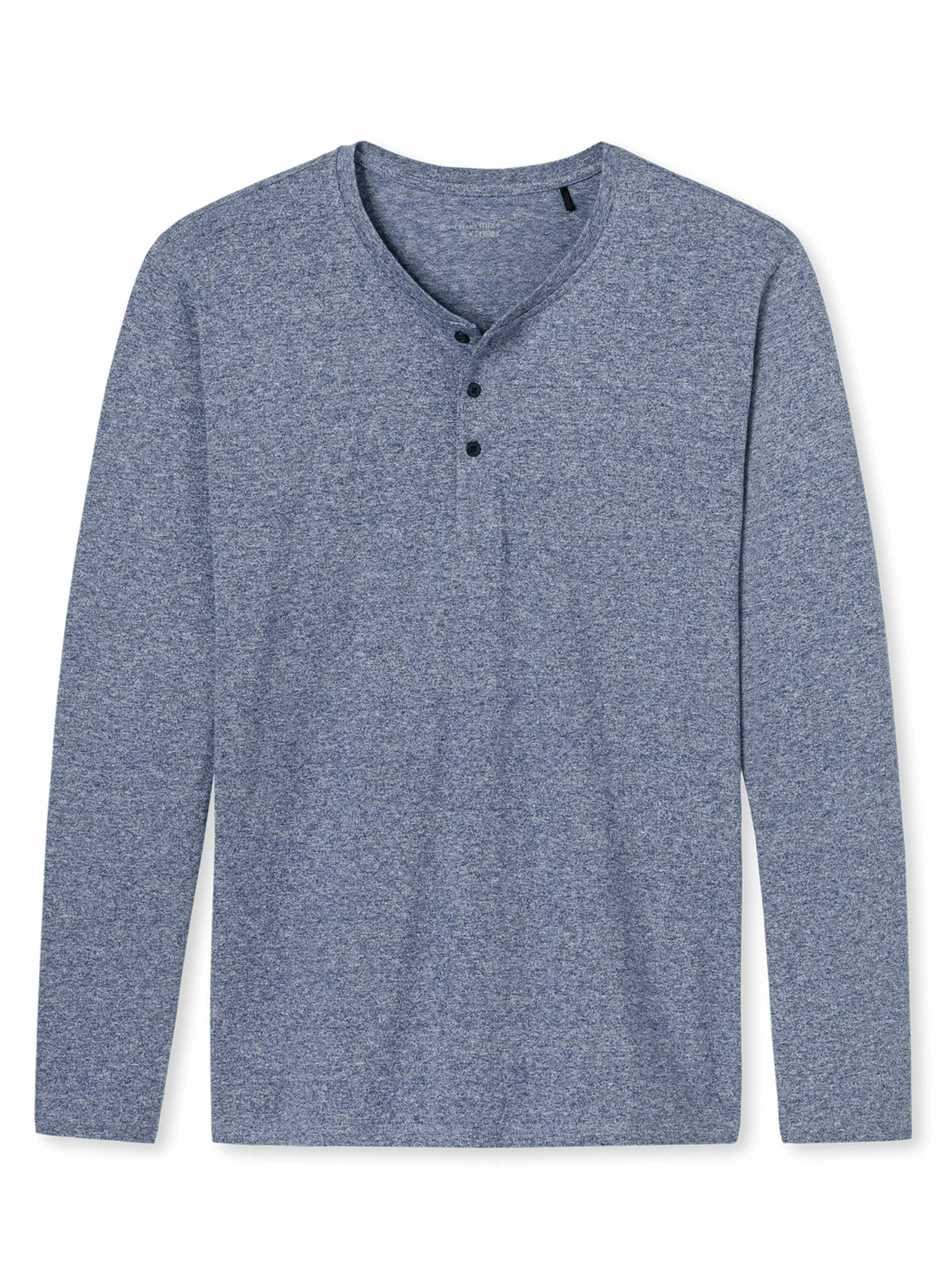 Schiesser Górna część piżamy Mężczyźni Mix & Relax Langarmshirt Knopfleiste
