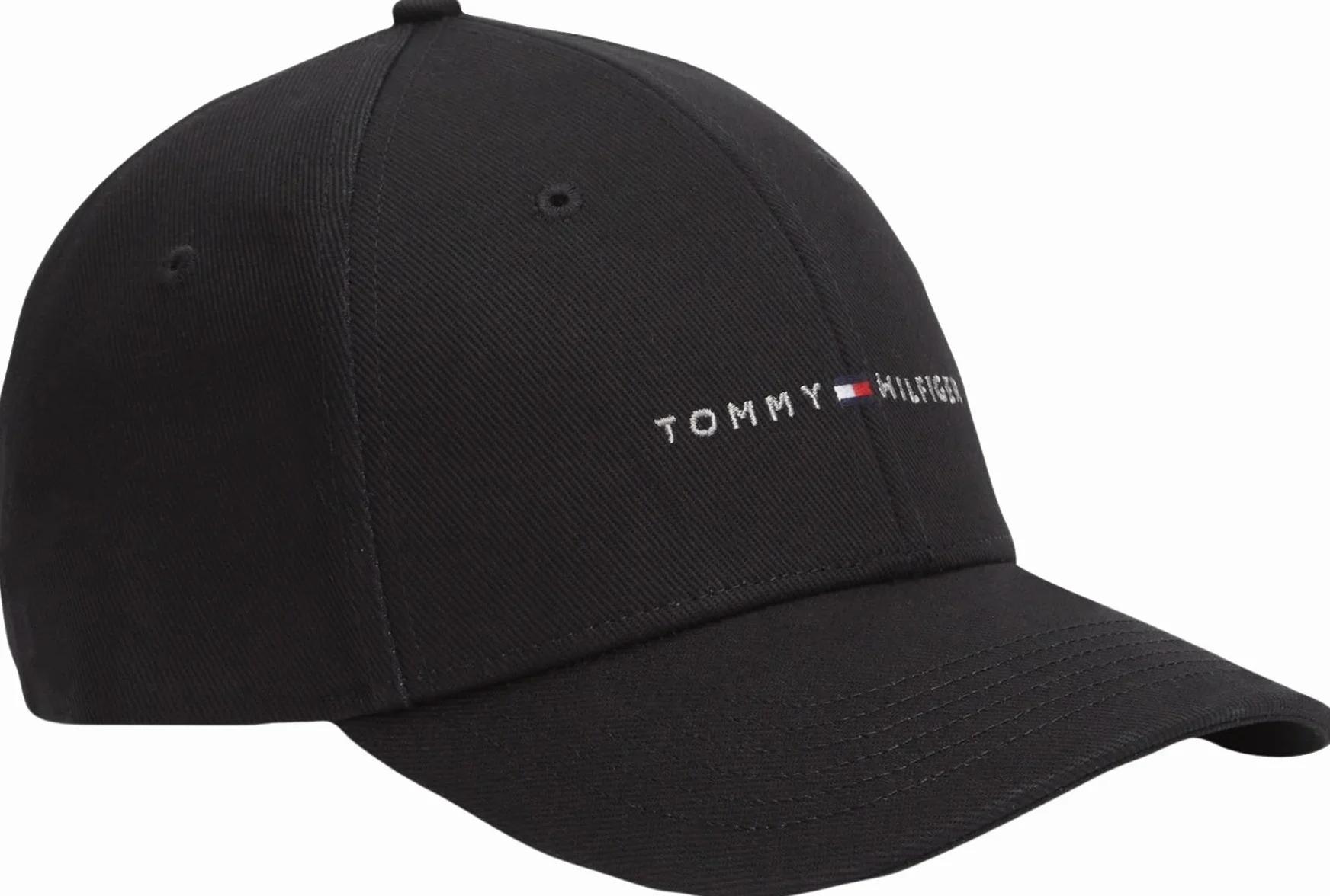 Tommy Hilfiger Męska czapka TH Foundation HCT 6 paneli AM0AM14045 czapka, czarna, jeden rozmiar, czarny (czarny), Rozmiar uniwersalny
