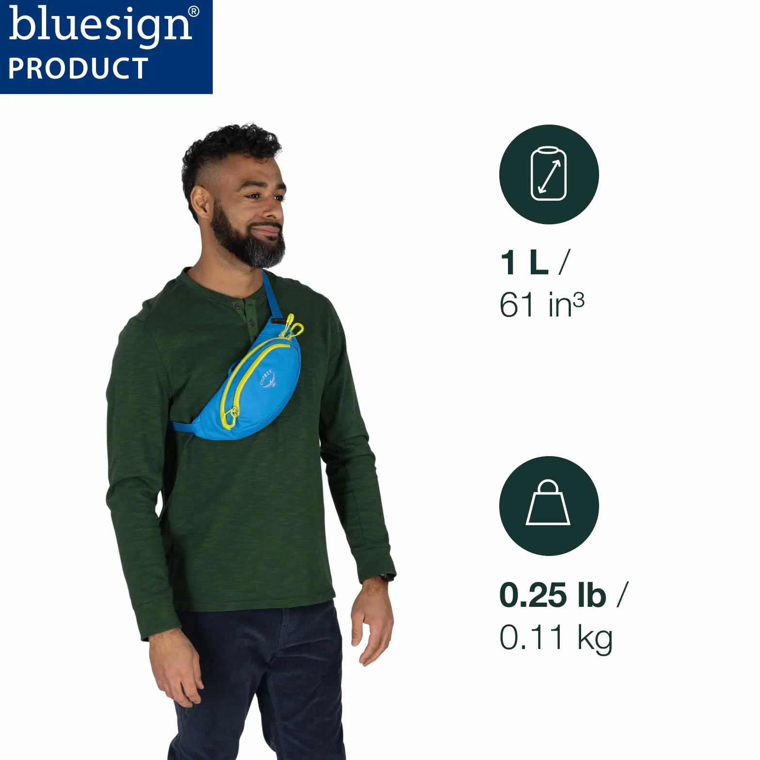 Osprey Unisex-Adult Daylite Mini nerka, czarny, jeden rozmiar