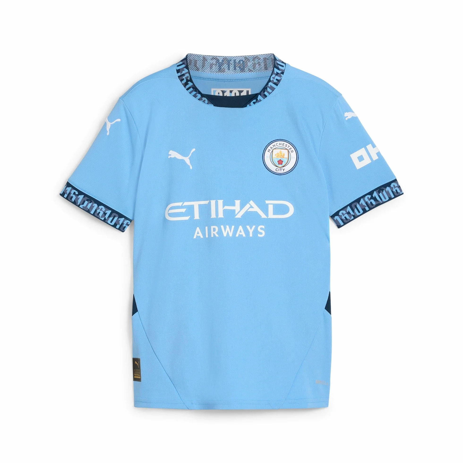 Manchester City FC Kids 2024/25 domowa koszulka piłkarska - Team Light Blue