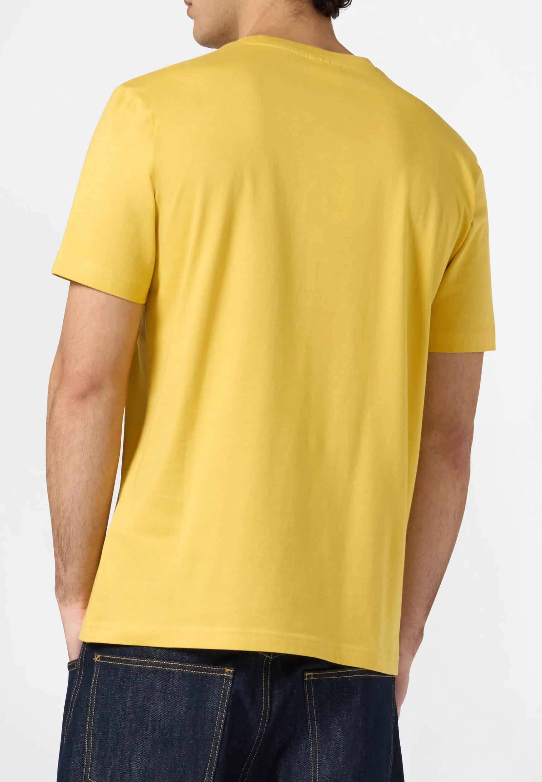 Champion Legacy Men, graficzny T-shirt z okrągłym dekoltem, M, żółty, ŻÓŁTY, M