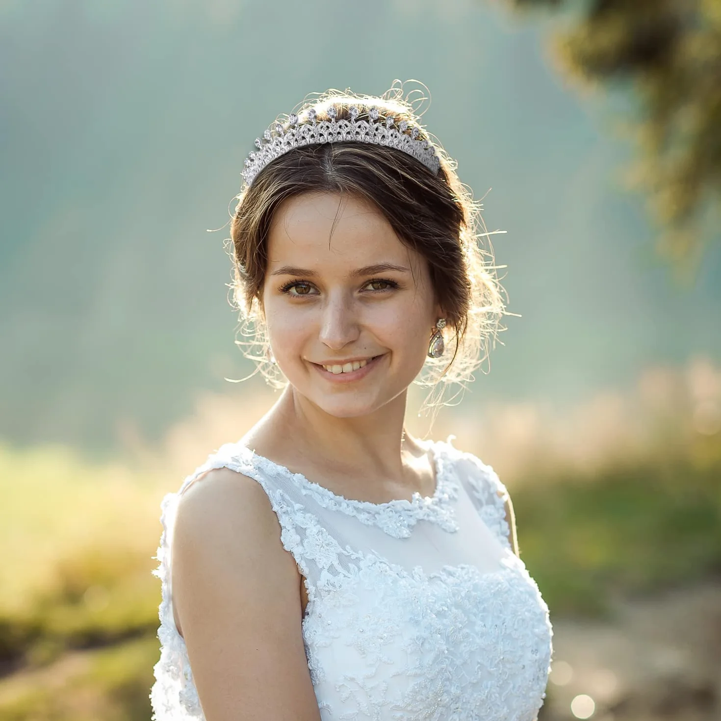 Lovelyshop Pave Crystal klasyczna księżniczka ślubna diadem ze stopu na imprezę ślub Quinceanera