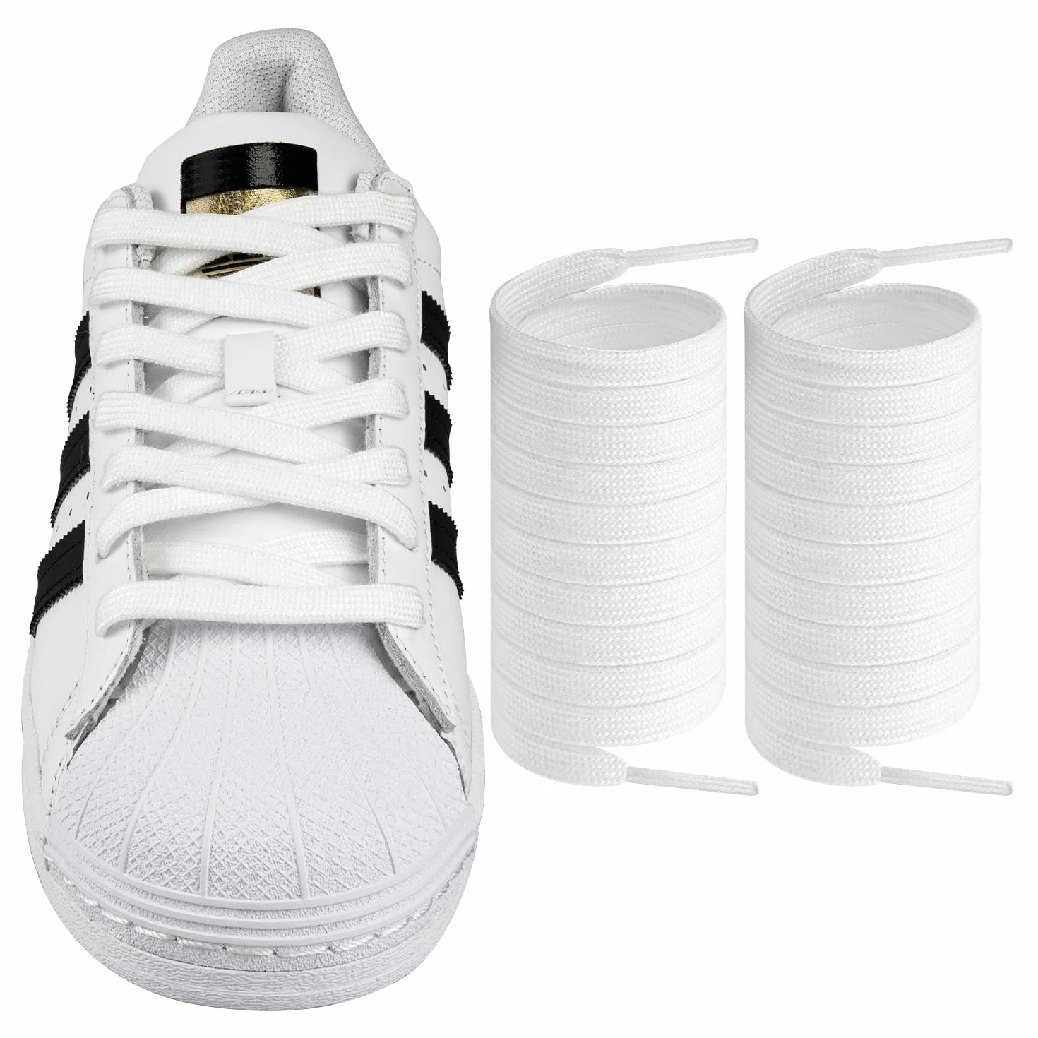 Endoto Sznurówki do Adidas Superstars Samba Grand Court Butów, Sznurowadła Zamiennik Sznurowadeł Zamienne Shoe Laces Replacement Shoelaces
