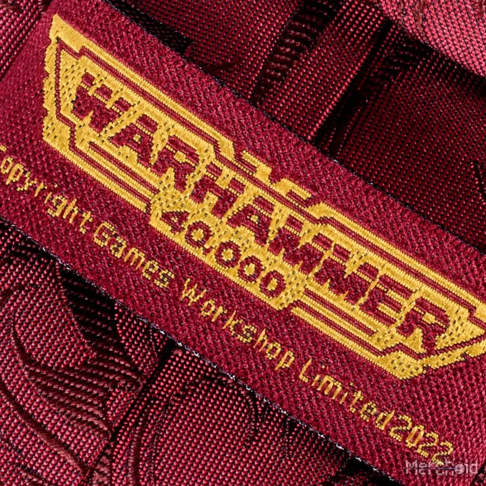 Warhammer 40 000: Zestaw krawatów i przypinek Chaos, Czerwony, rozmiar uniwersalny