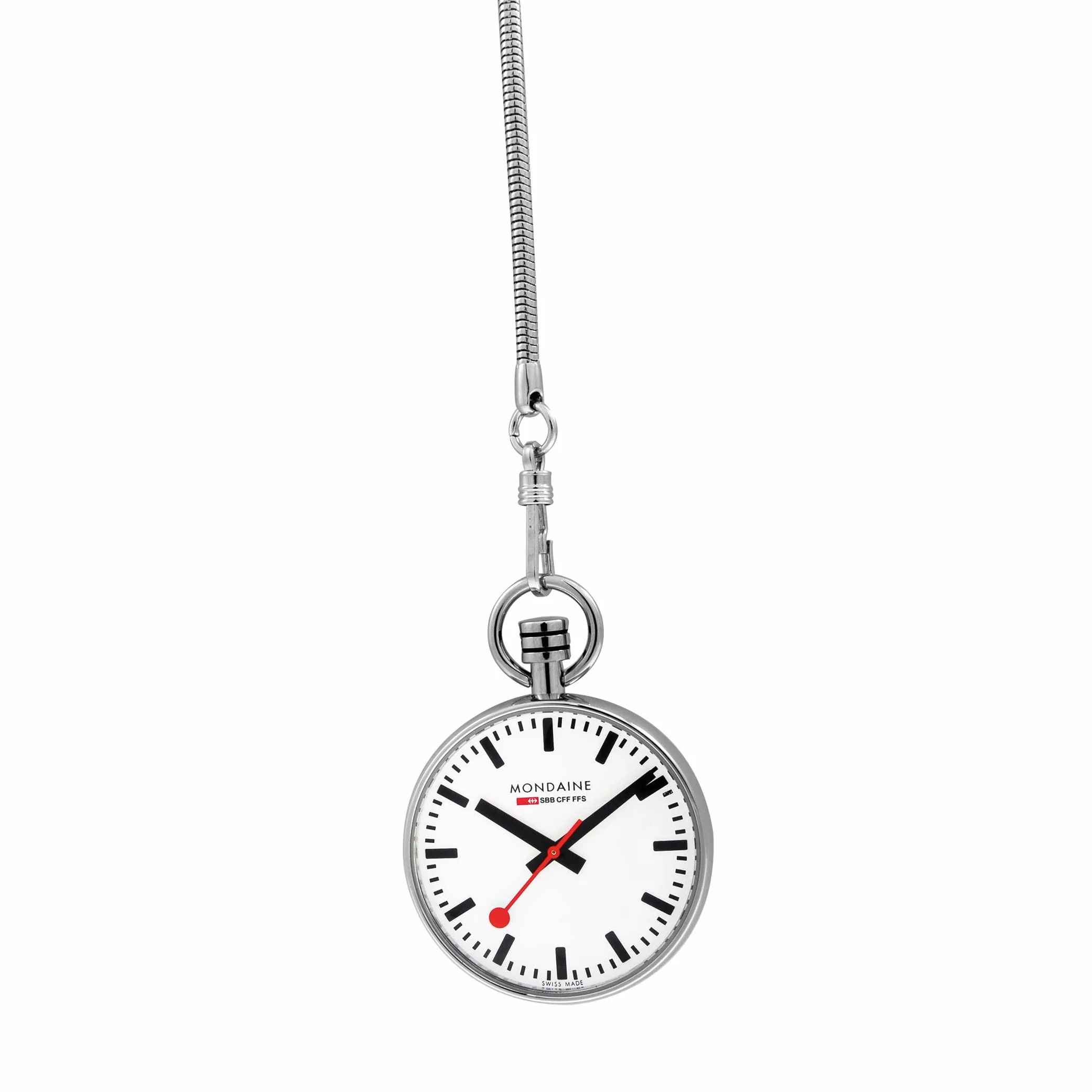 Mondaine Unisex zegarek kwarcowy z wyświetlaczem analogowym z białą tarczą A660.30316.11SBB, Biały/czarny, Zegarek pielęgniarski