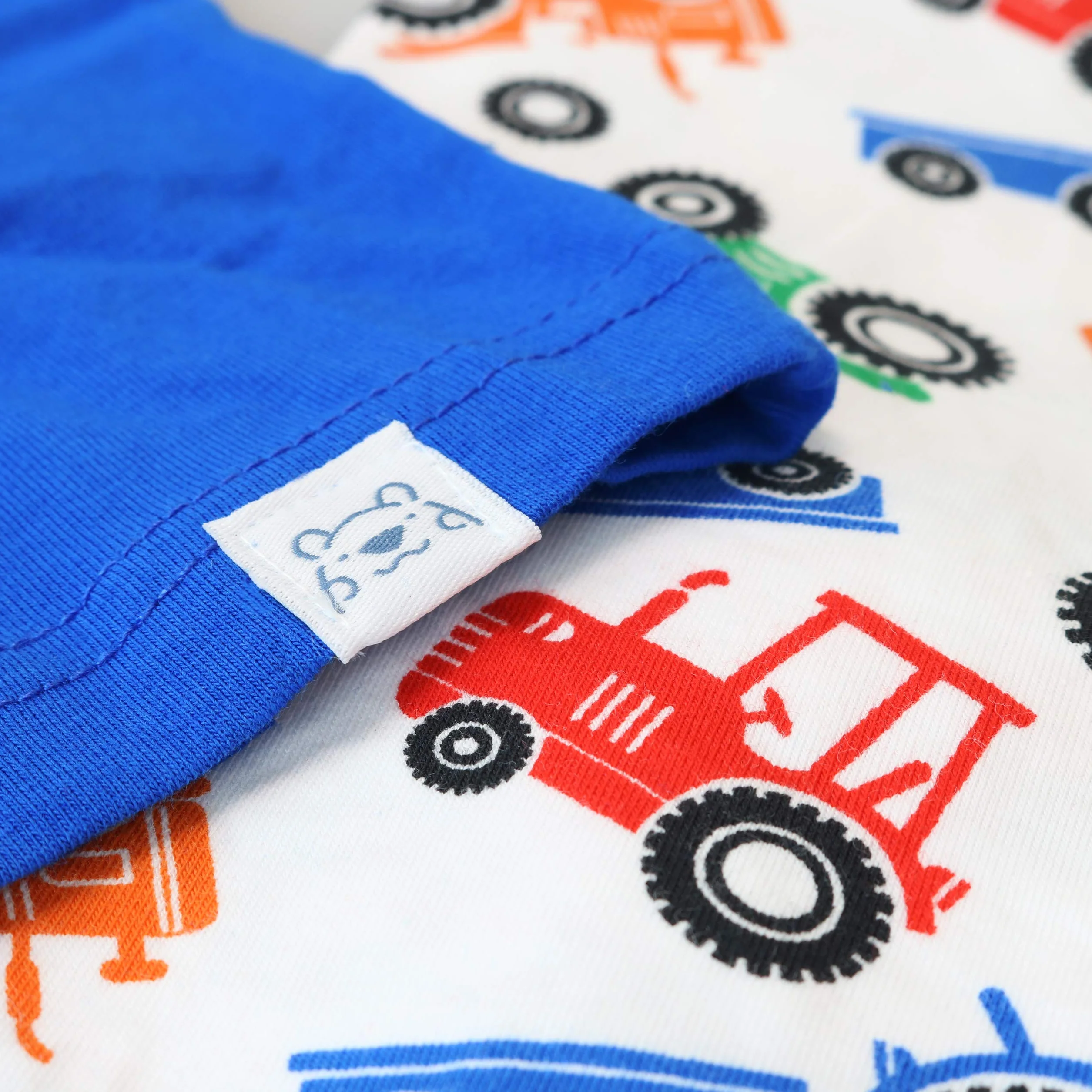 Harry Bear Chłopięca pidżama, duże traktory rowerowe Slim Fit