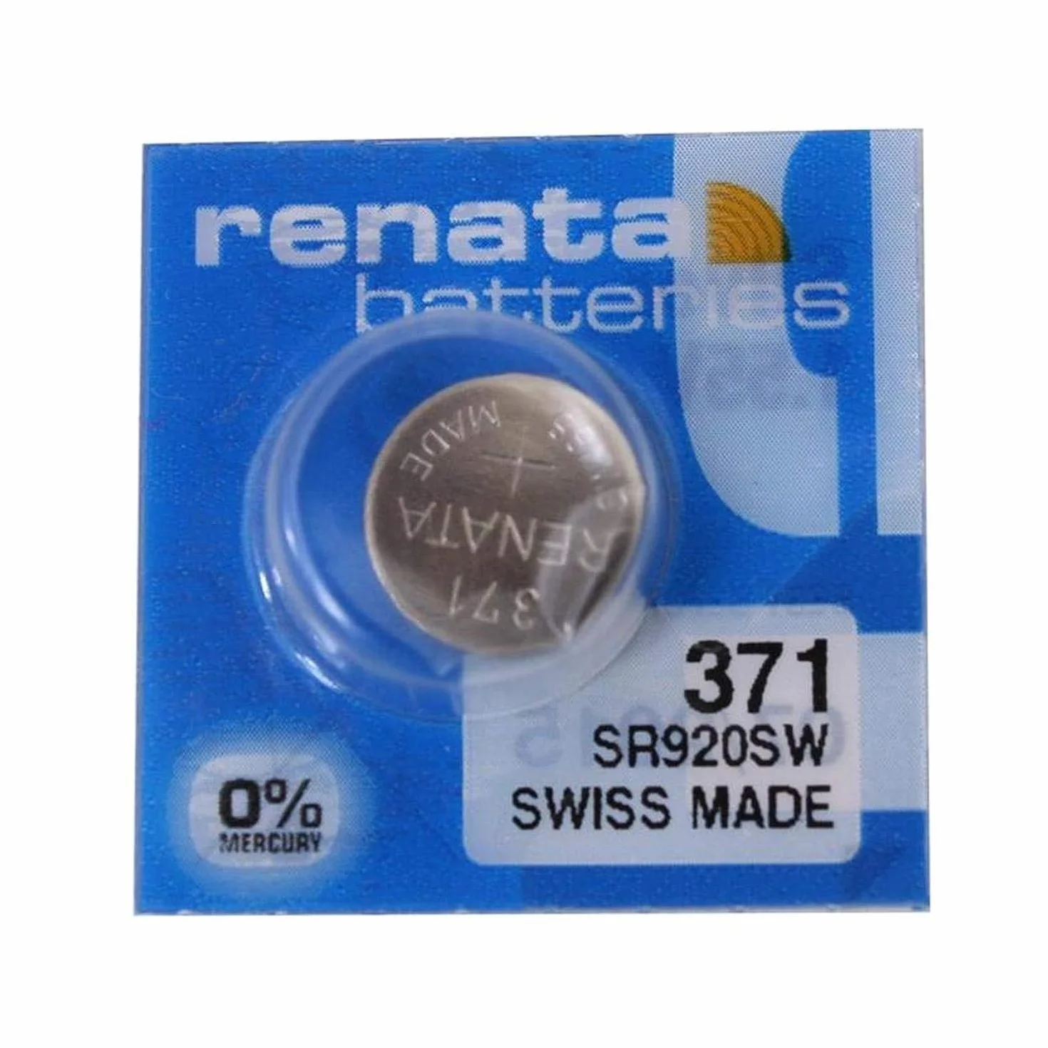 2 x bateria Renata 371 SR920SW srebrna 1,55 V SWISS MADE