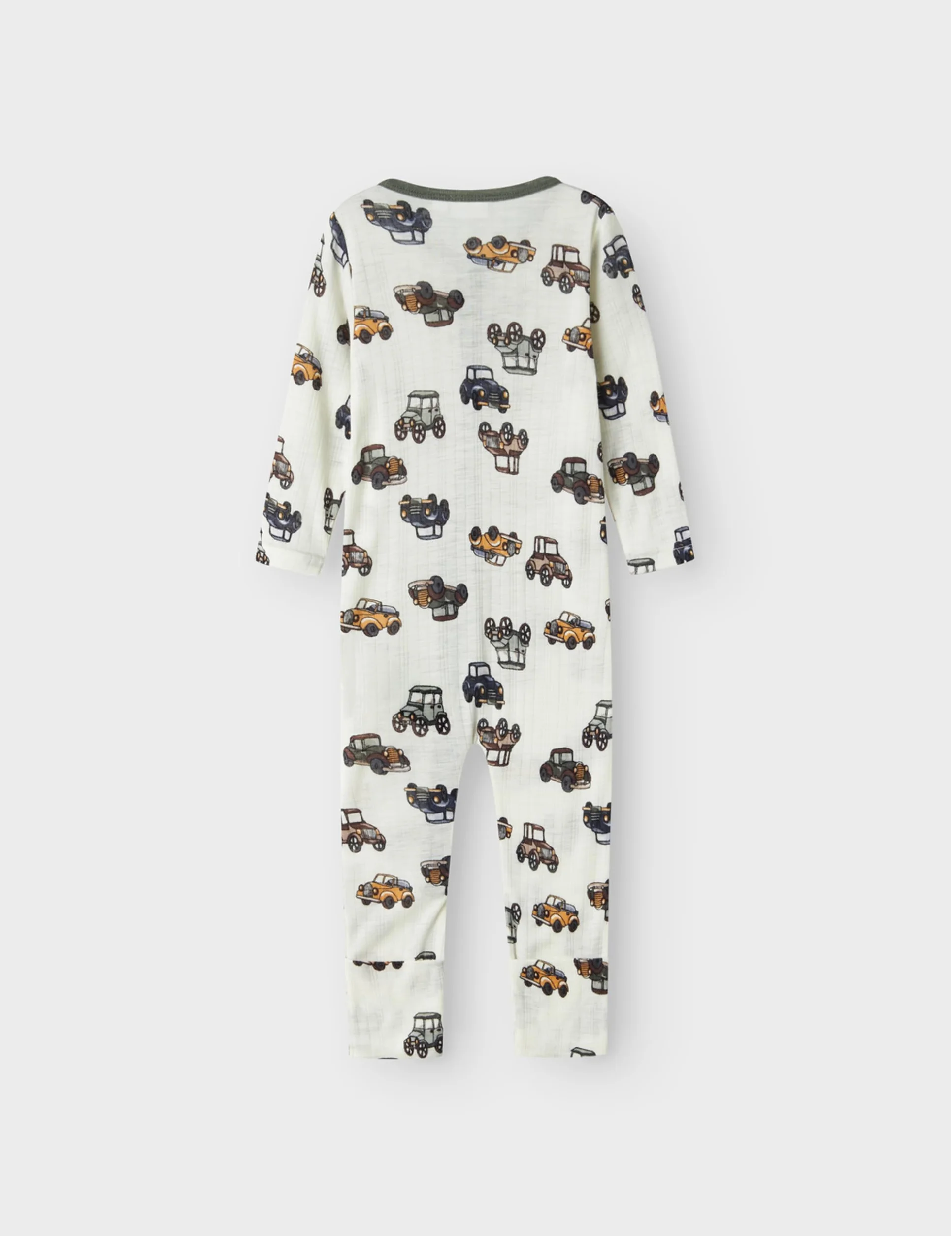 NAME IT Śpiochy Niemowlęta - chłopcy Nbmwang Wool Needle Nightsuit Noos