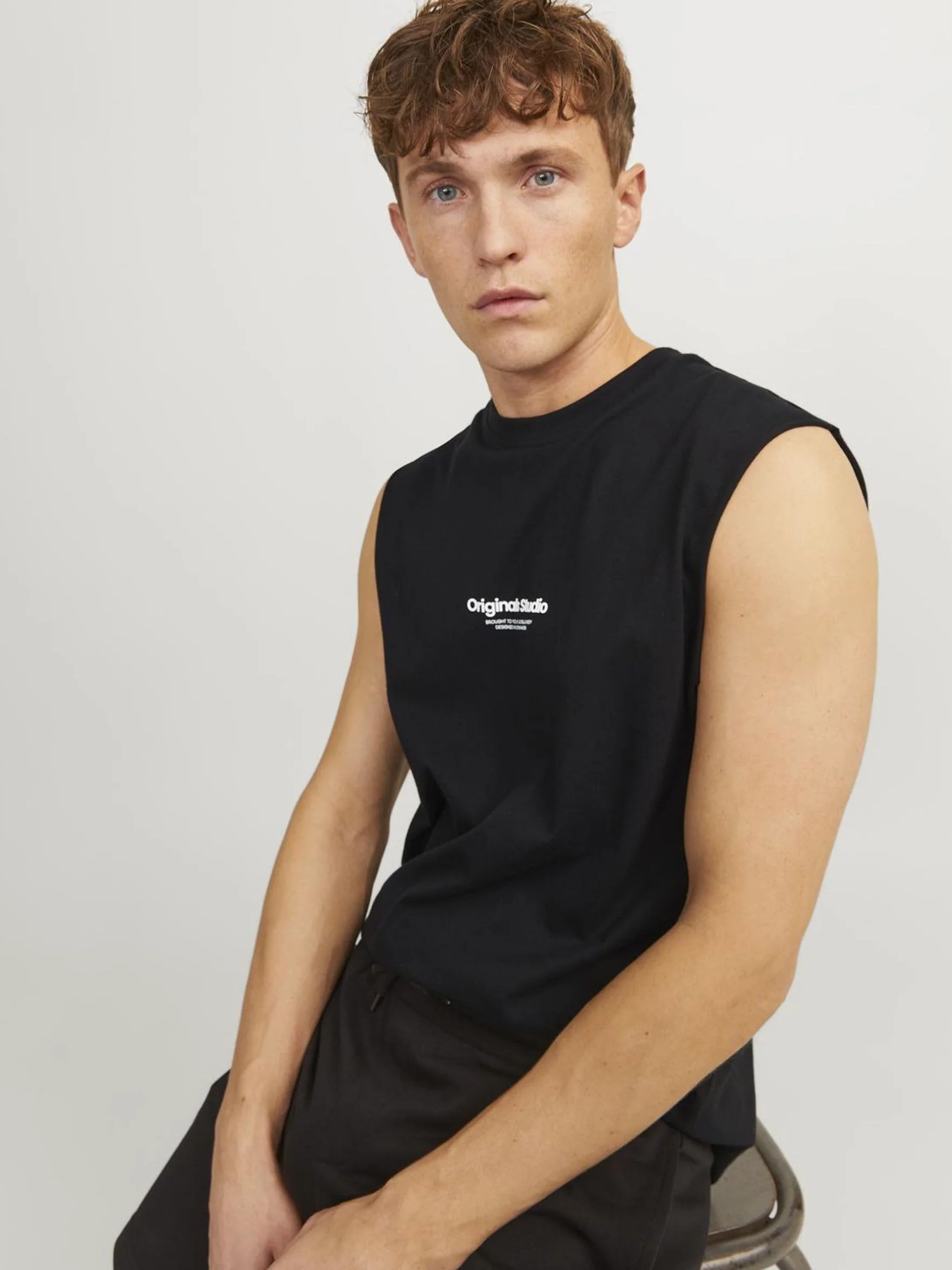 JACK & JONES Tank Top Mężczyźni Jorvesterbro Koszulka Bez Rękawów Sn