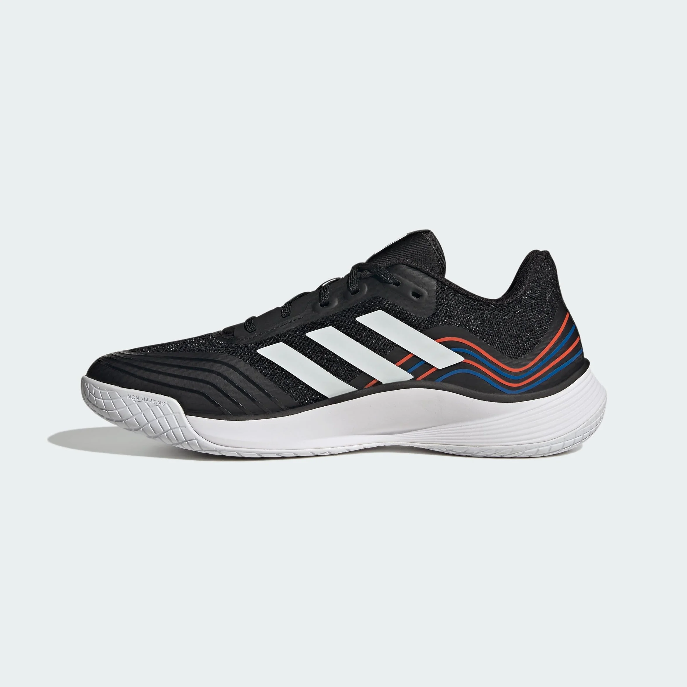 adidas Mężczyźni Novaflight Volleyball Shoes, Core Black/Cloud White/Solar Red, 46 EU