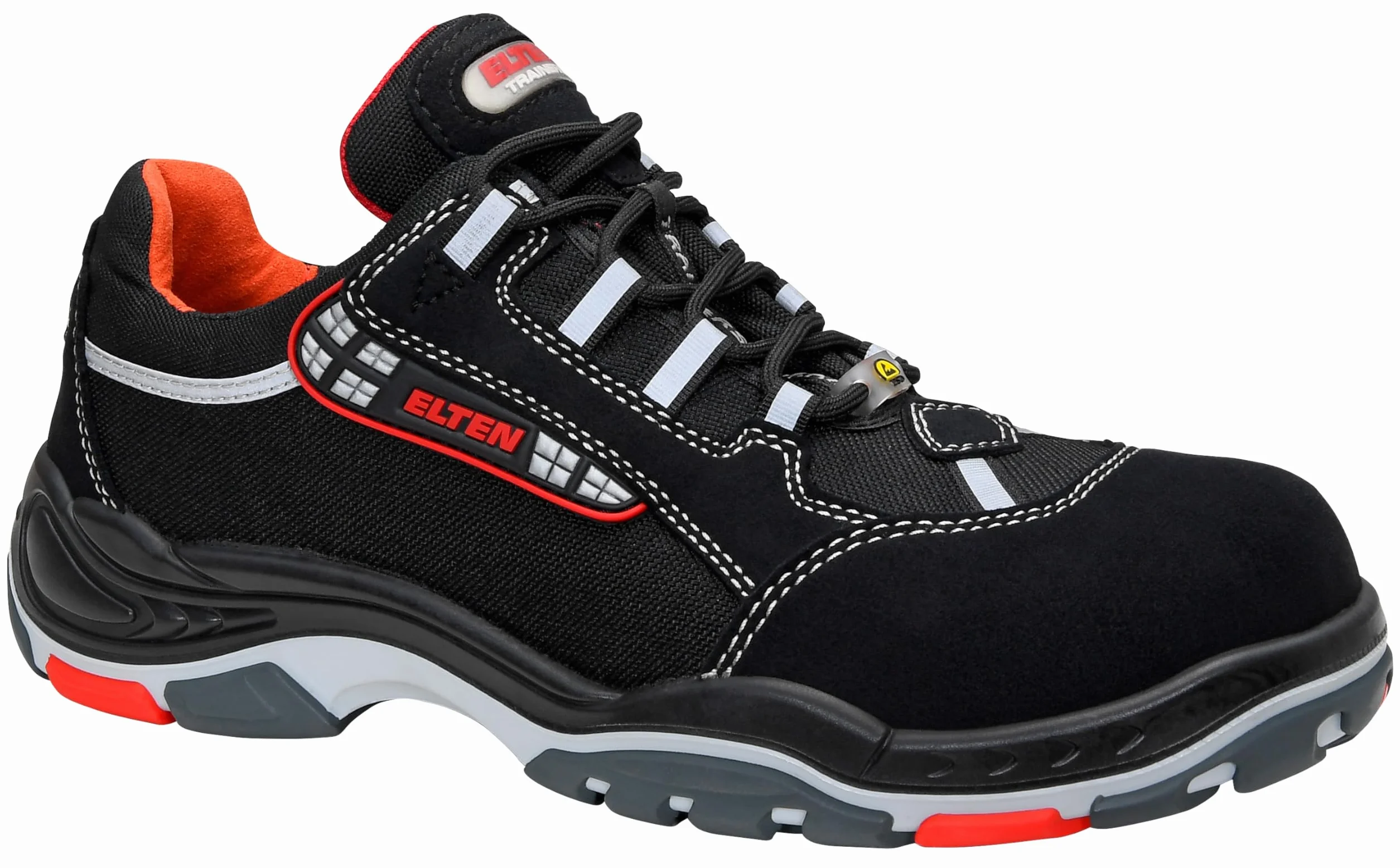 ELTEN Elten Buty ochronne Senex Esd S3, męskie, sportowe, lekkie, czarne, nosek z tworzywa sztucznego - buty ochronne Uniseks