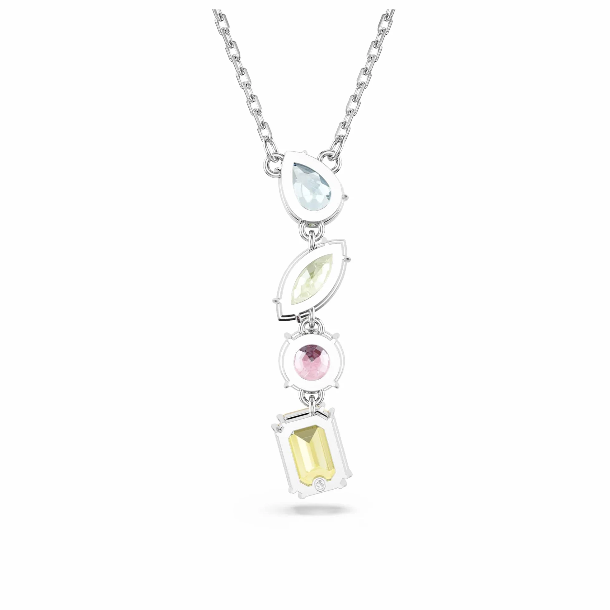 Swarovski Wisiorek Y Gema, Szlify różnorodne, Różnokolorowy, Powłoka z rodu