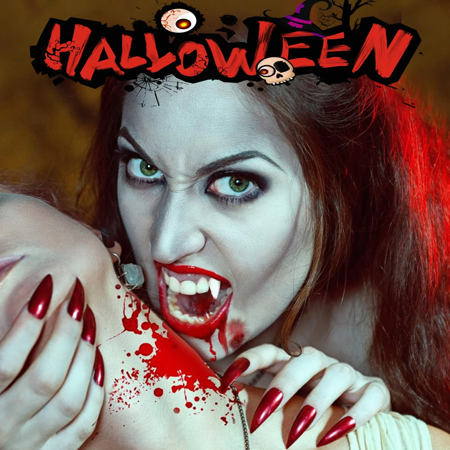 Dracula Vampire Fangs zestaw zębów wampirów