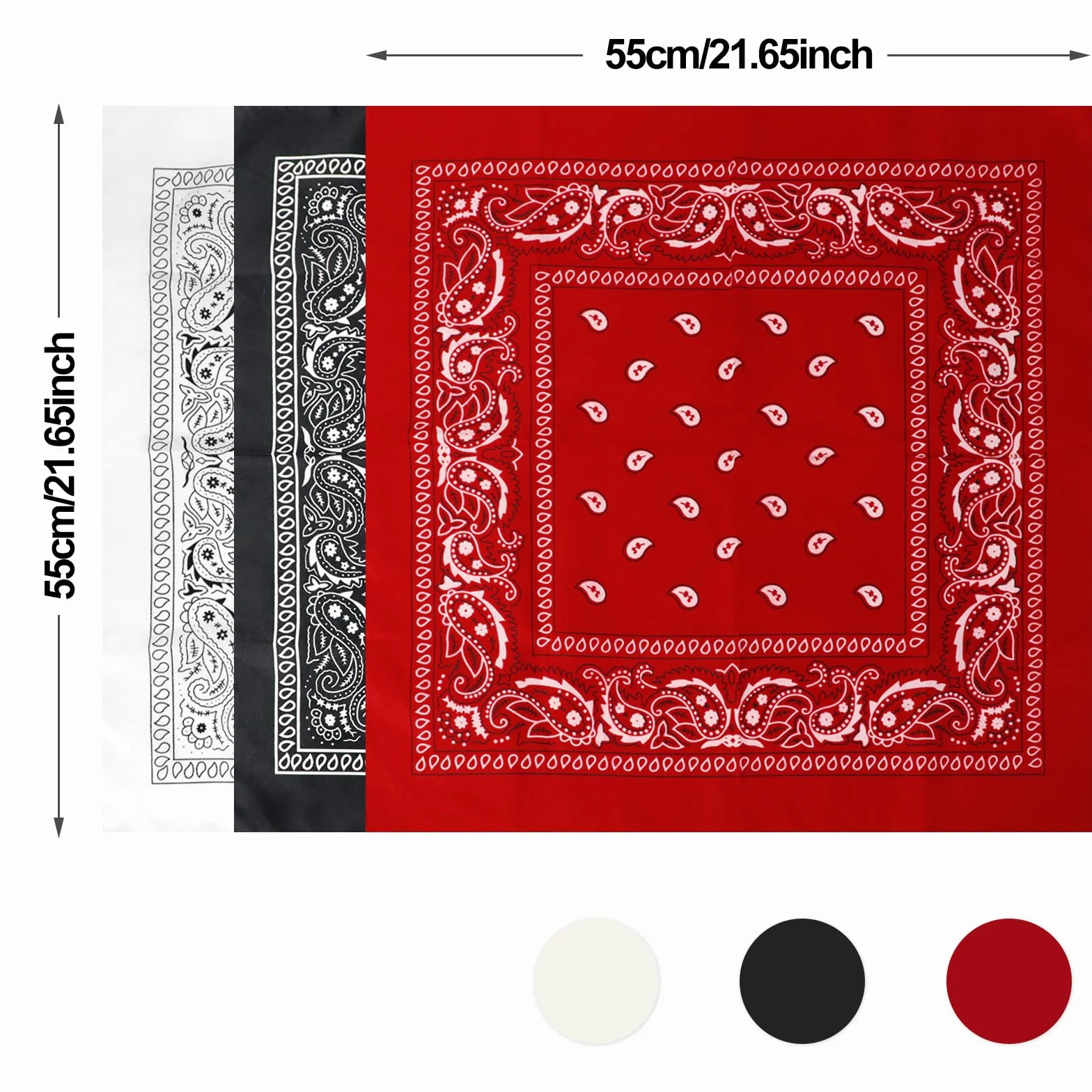 sularpek Bandana, bandana, chusta na głowę dla kobiet i mężczyzn, bandana z oryginalnym wzorem Paisley, nakrycie głowy