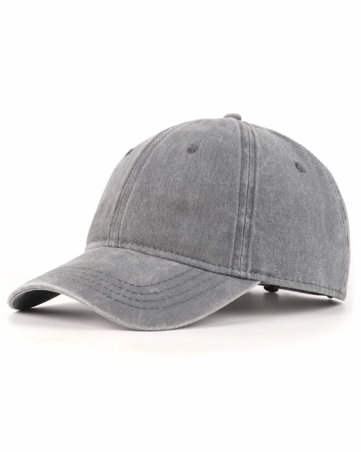 Zylioo Czapka z daszkiem ze spranej bawełny, XL/XXL, duża, do biegania, barwiona pigmentami, sportowa, vintage do tenisa, na świeże powietrze