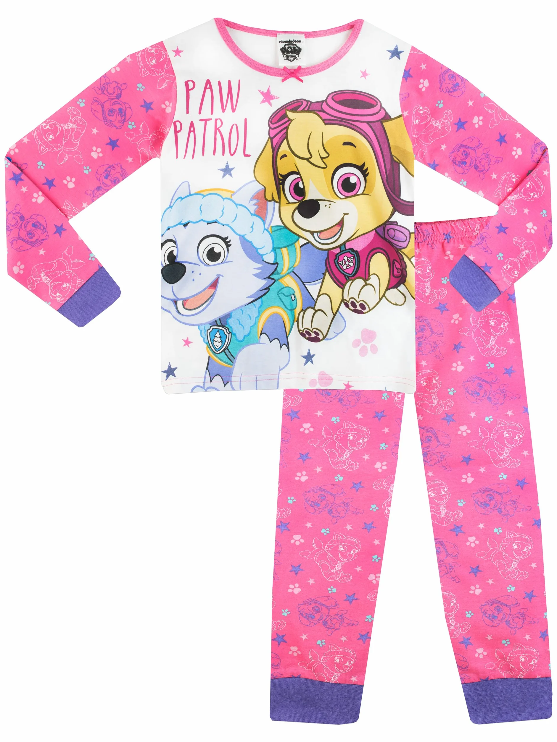 PAW PATROL Piżama dziewczęca Skye i Everest