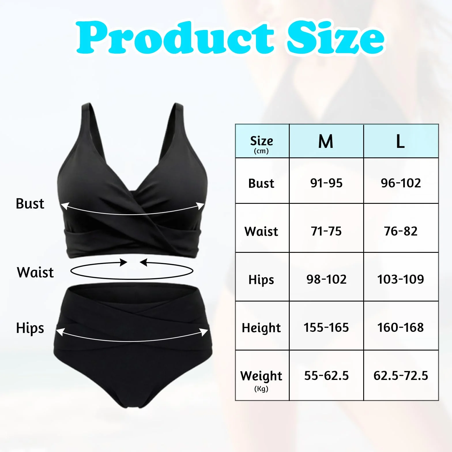TOGETDREAM Bikini z wysokim stanem