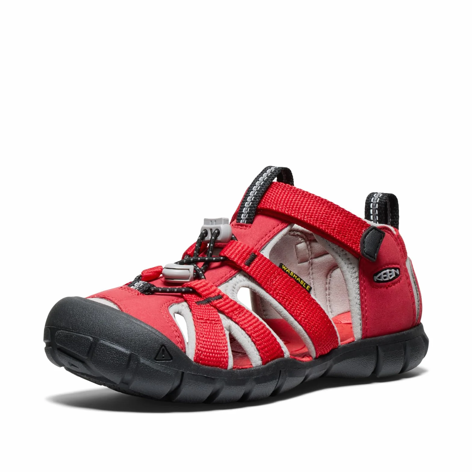 KEEN Seacamp 2 CNX sandały unisex dla dzieci i młodzieży, Czerwony Ribbon Red Alloy, 34 EU