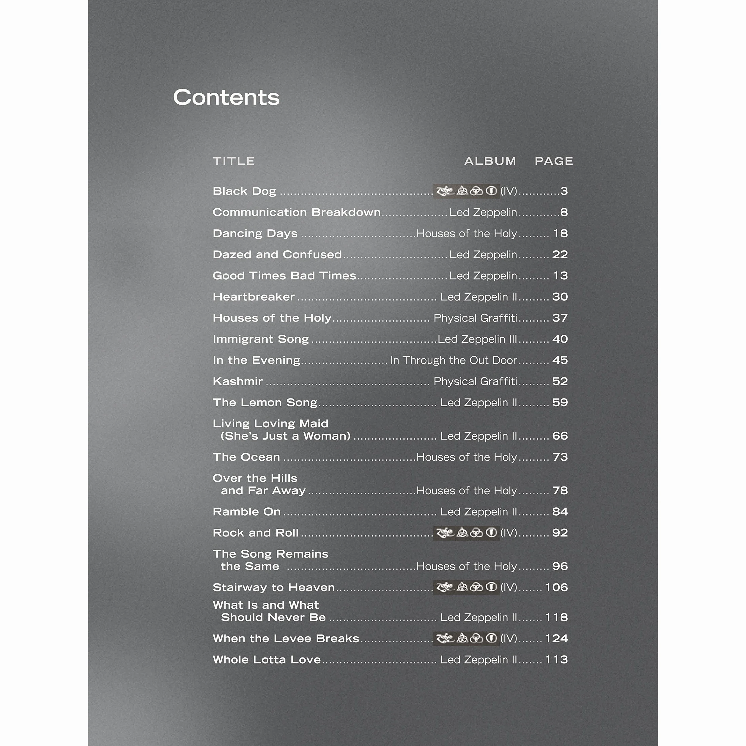 Led Zeppelin -- Bass Tab Anthology: Authentic Bass Tab