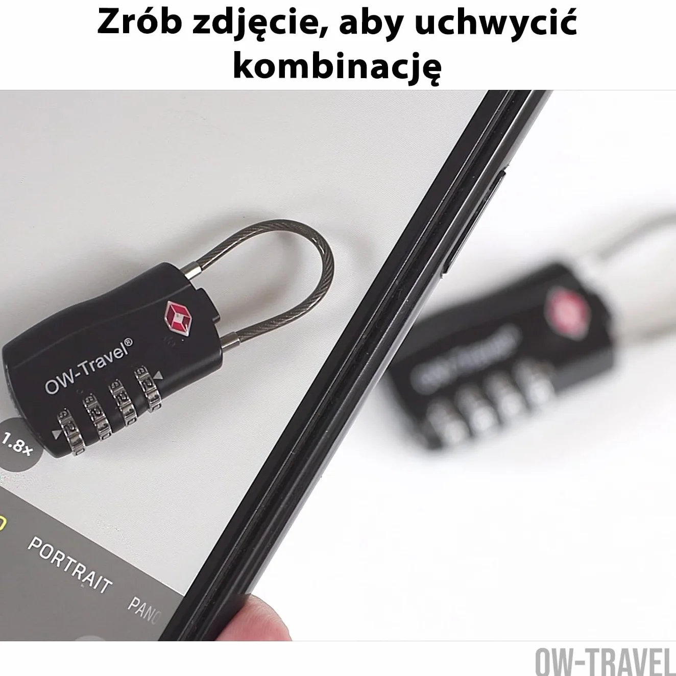 OW-Travel TSA Kłódka z Linką i Zamkiem Szyfrowym (Zestaw 4 Czarnych) 4 Cyfrowe Kłódki Walizkowe. Kłódka na szyfr na Plecak, Walizkę, Bagaż, Kłódki Szyfrowe Bagażowe, Szafek na Siłownię
