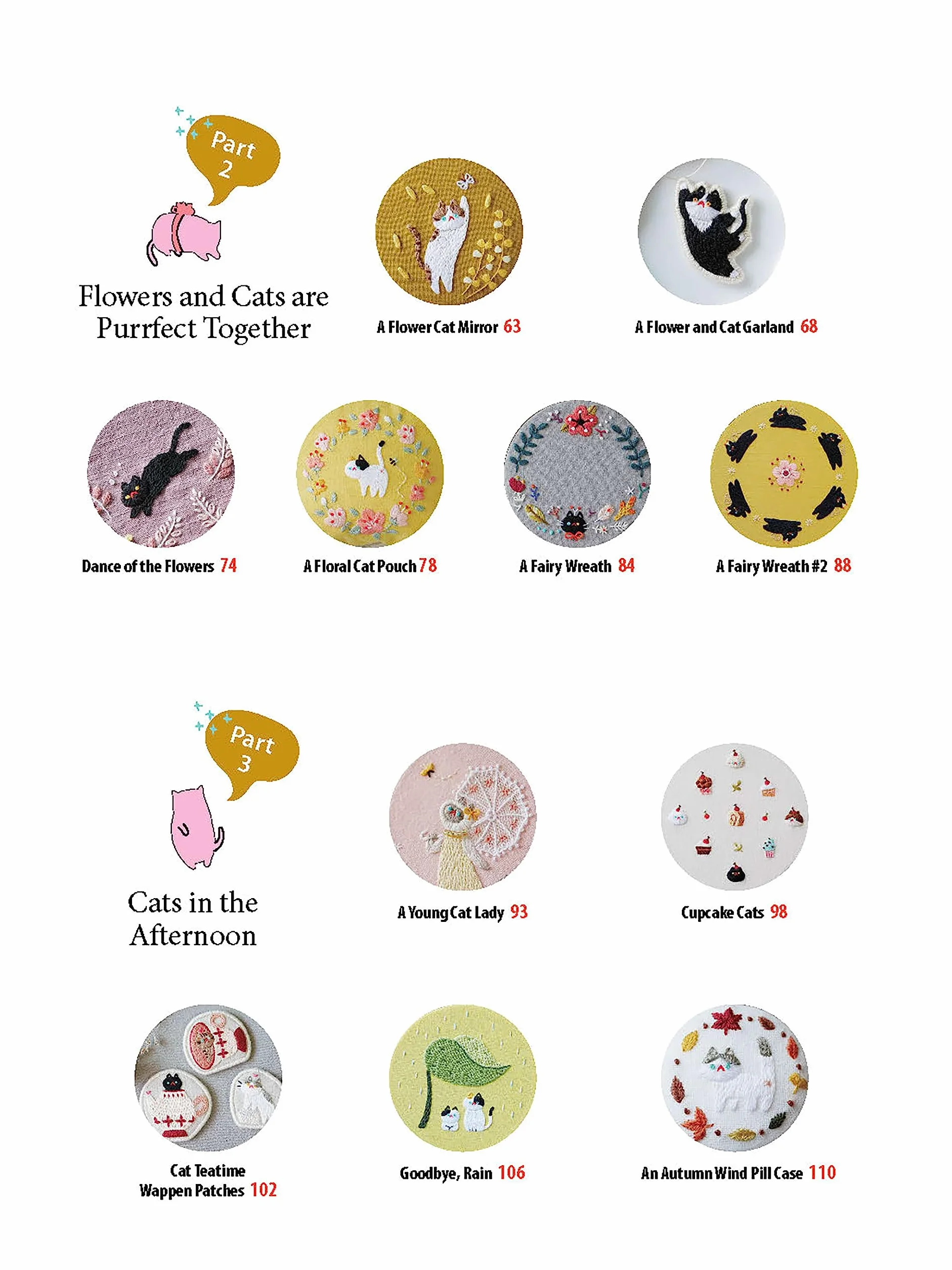 Cat Mania Embroidery: Zany and Fun Feline Motifs