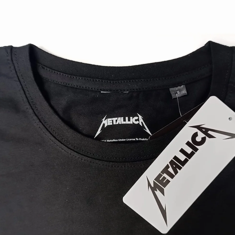 Metallica T-shirt And Justice for all. Oficjalna koszulka rockowa z zespołu Heavy Metal, koszulka unisex dla dorosłych chłopców.