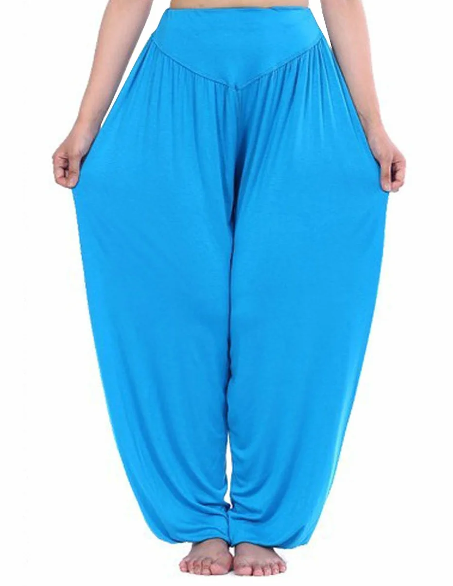 Hoerev Super Miękki Modalny Spandex Harem Joga Pilates Spodnie