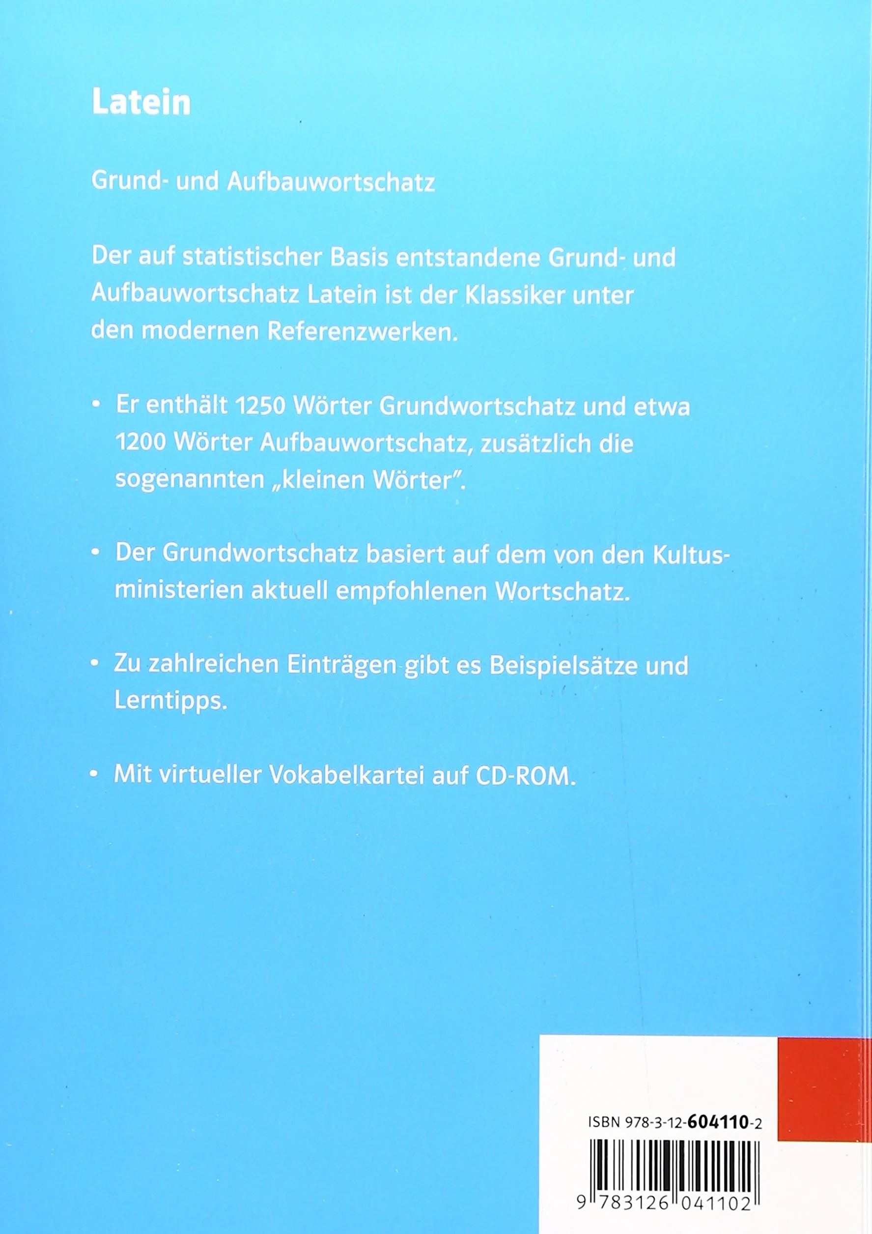 Grund- und Aufbauwortschatz Latein: Neubearbeitung von Gunter H. Klemm mit virtueller Vokabelkartei Klasse 8-13