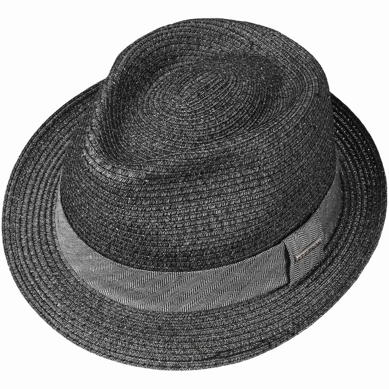 Stetson Reidton Toyo Trilby kapelusz słomkowy męski – melanżowy kapelusz z tasiemką garnitującą – kapelusz przeciwsłoneczny ze słomy Toyo – kapelusz męski – kapelusz letni na wiosnę/lato – kapelusz