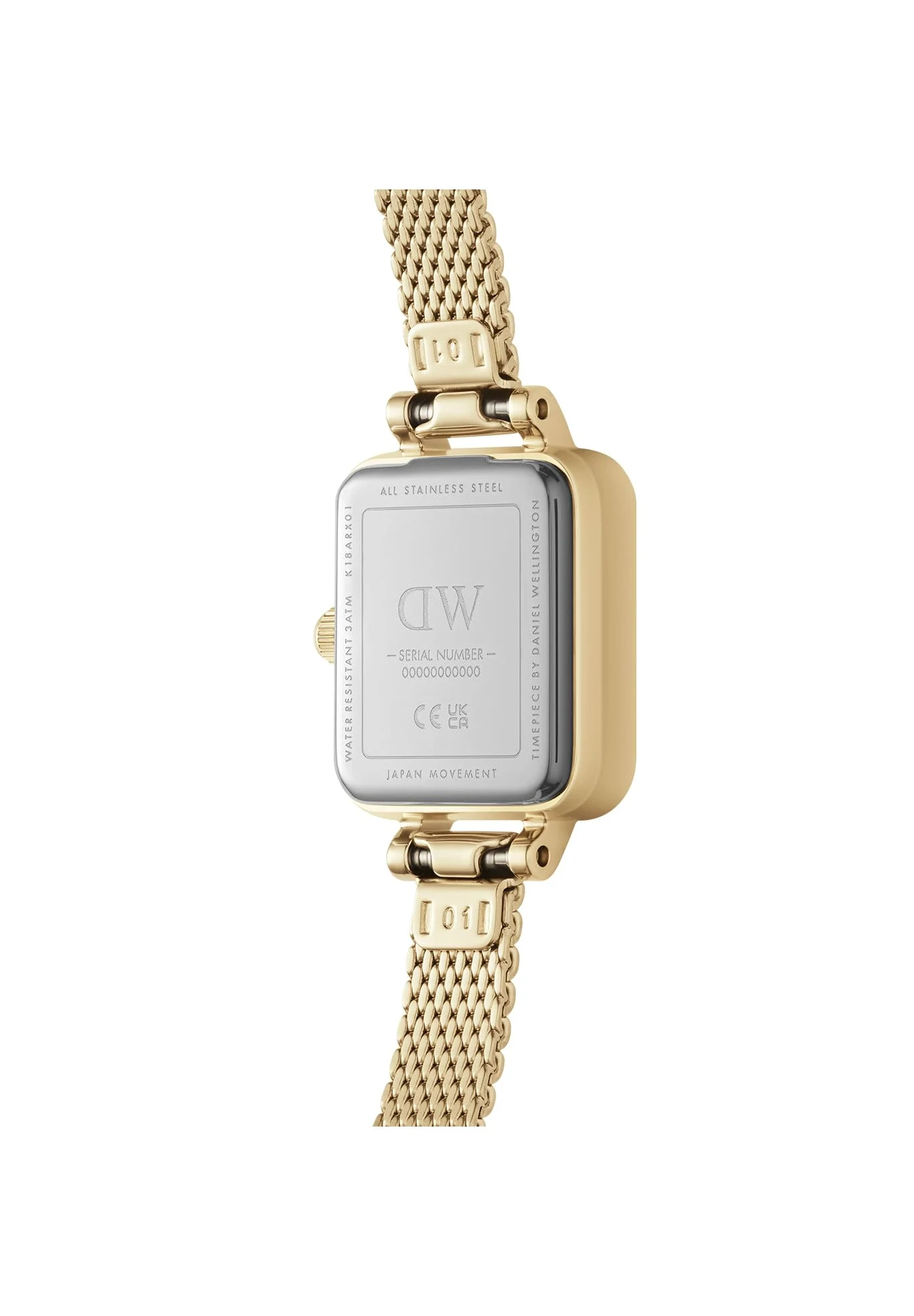 Daniel Wellington Quadro Watch pozłacana stal nierdzewna (316L)