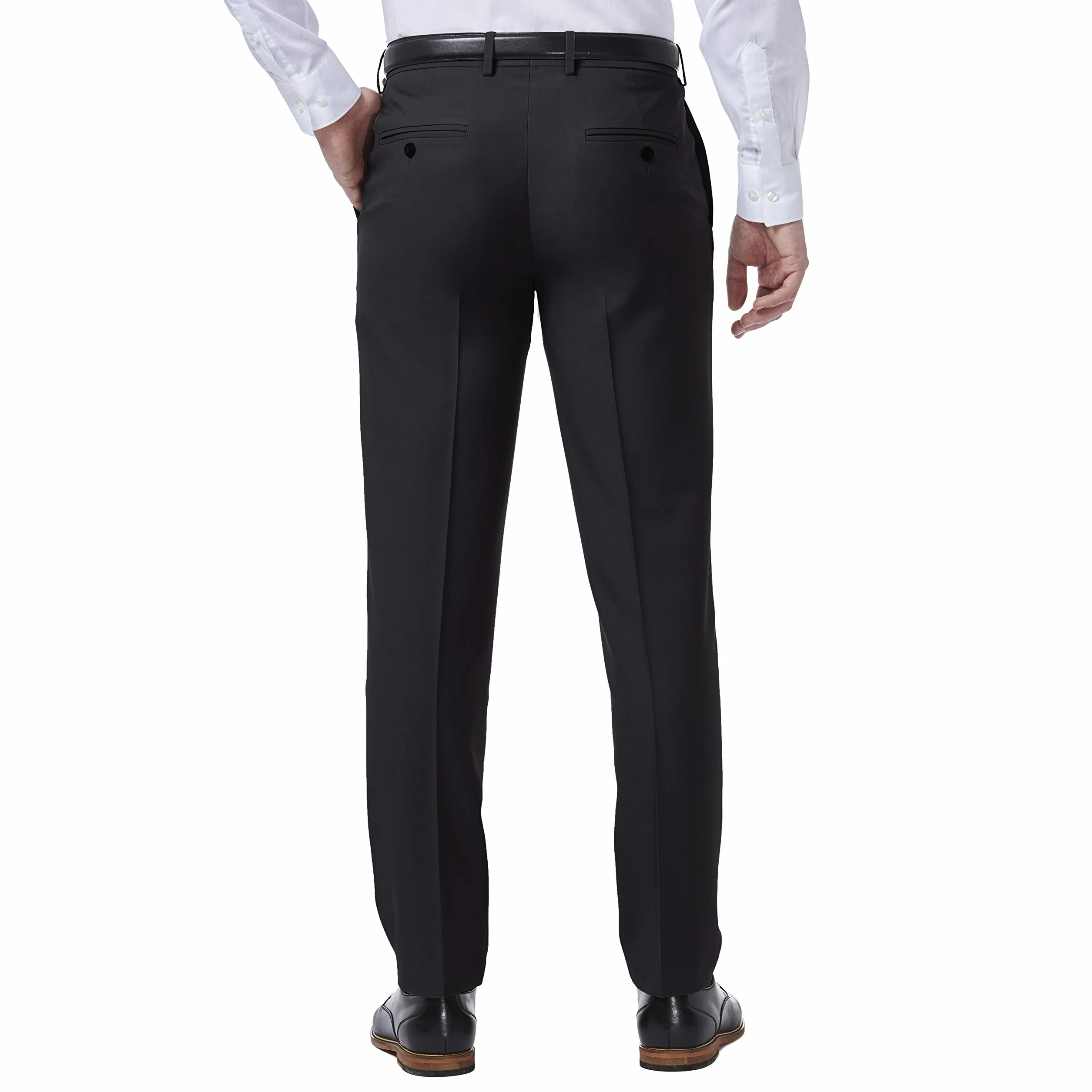 Haggar Premium Comfort Dress Pant - Slim Fit Flat Front Pant - Kalesony Mężczyźni