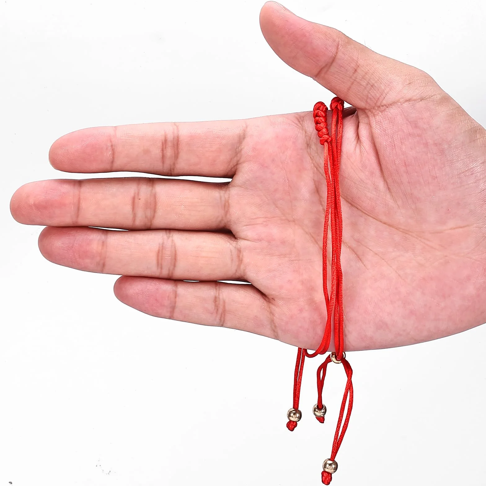 Yolev 6 sztuk Czerwone Bransoletki z Liny dla Kobiet, Regulowane Bransoletki Szczęścia, Plecione Bransoletki z Węzłem, Bransoletki Przyjaźni i Ochrony, Biżuteria dla Mężczyzn i Kobiet