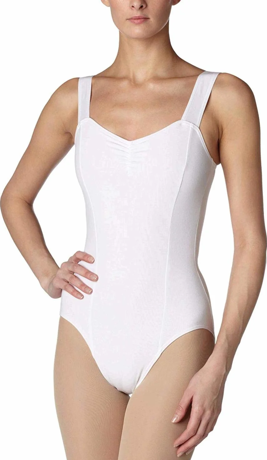 Capezio Damski trykot księżniczki bez rękawów, biały, L