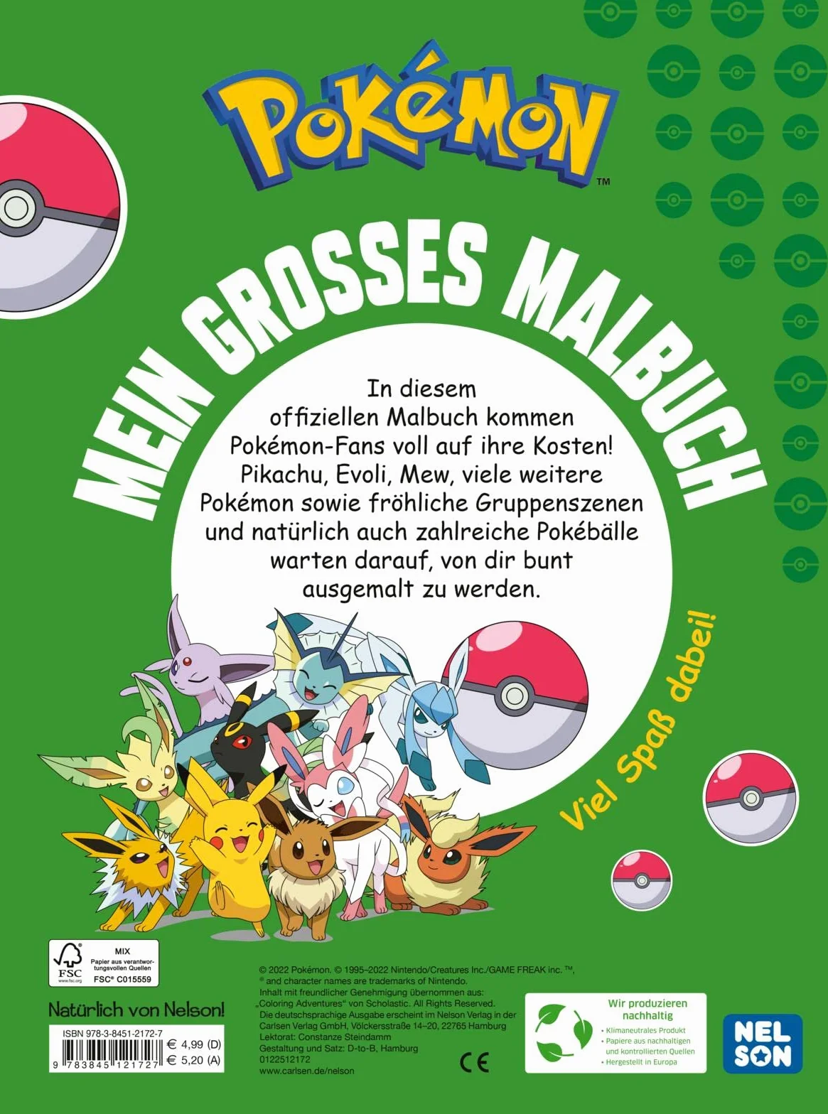 Pokémon Activity-Buch: Mein großes Malbuch: 80 Seiten Ausmalbilder für Jungen und Mädchen ab 4 Jahren