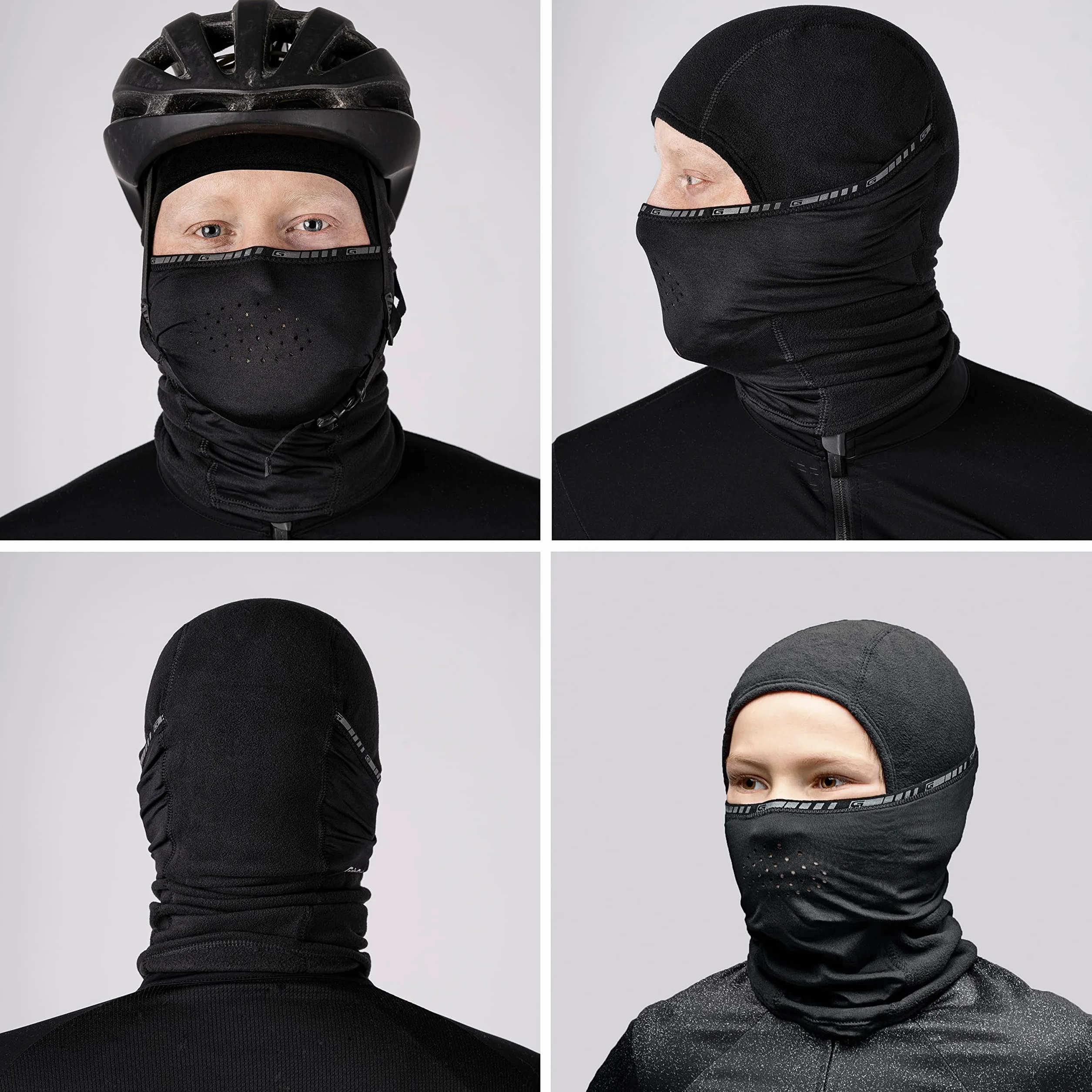 GripGrab Kominiarka rowerowa, zimowa, termiczna, polarowa, maska na twarz, miękka, ciepła