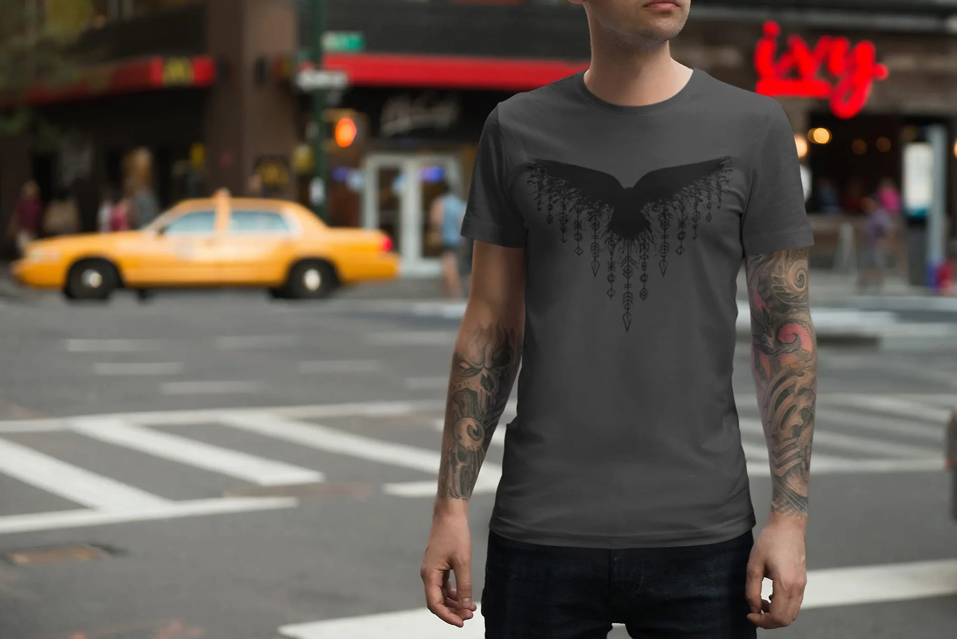 Koszulka Wikingów dla mężczyzn: Rabe Rabe - Rabe T-Shirt Wikingowie prezenty dla mężczyzn - odzież Wikingów