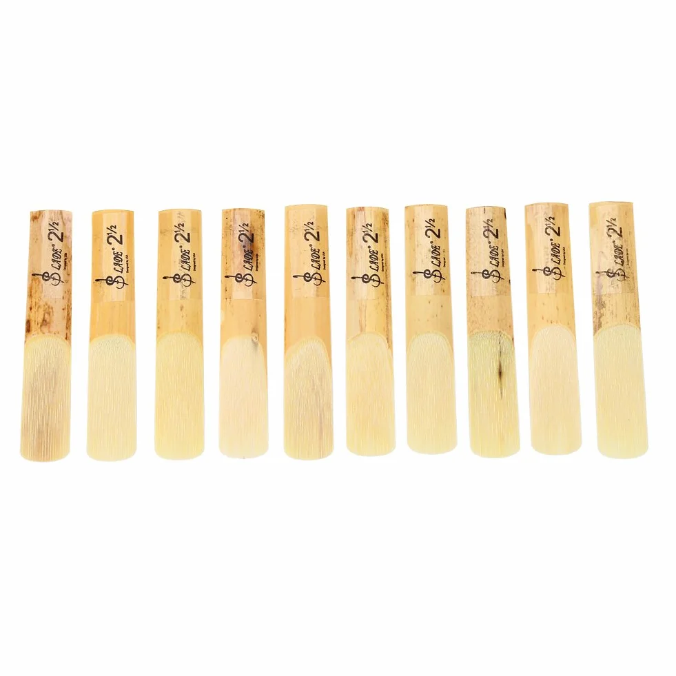 Stroiki do klarnetu RiToEasysports Stroiki do klarnetu dla początkujących Stroiki do klarnetu z tworzywa sztucznego 10 sztuk Stroiki do klarnetu B-Flat 2.5 Części zamienne Reed AccessoryF-36