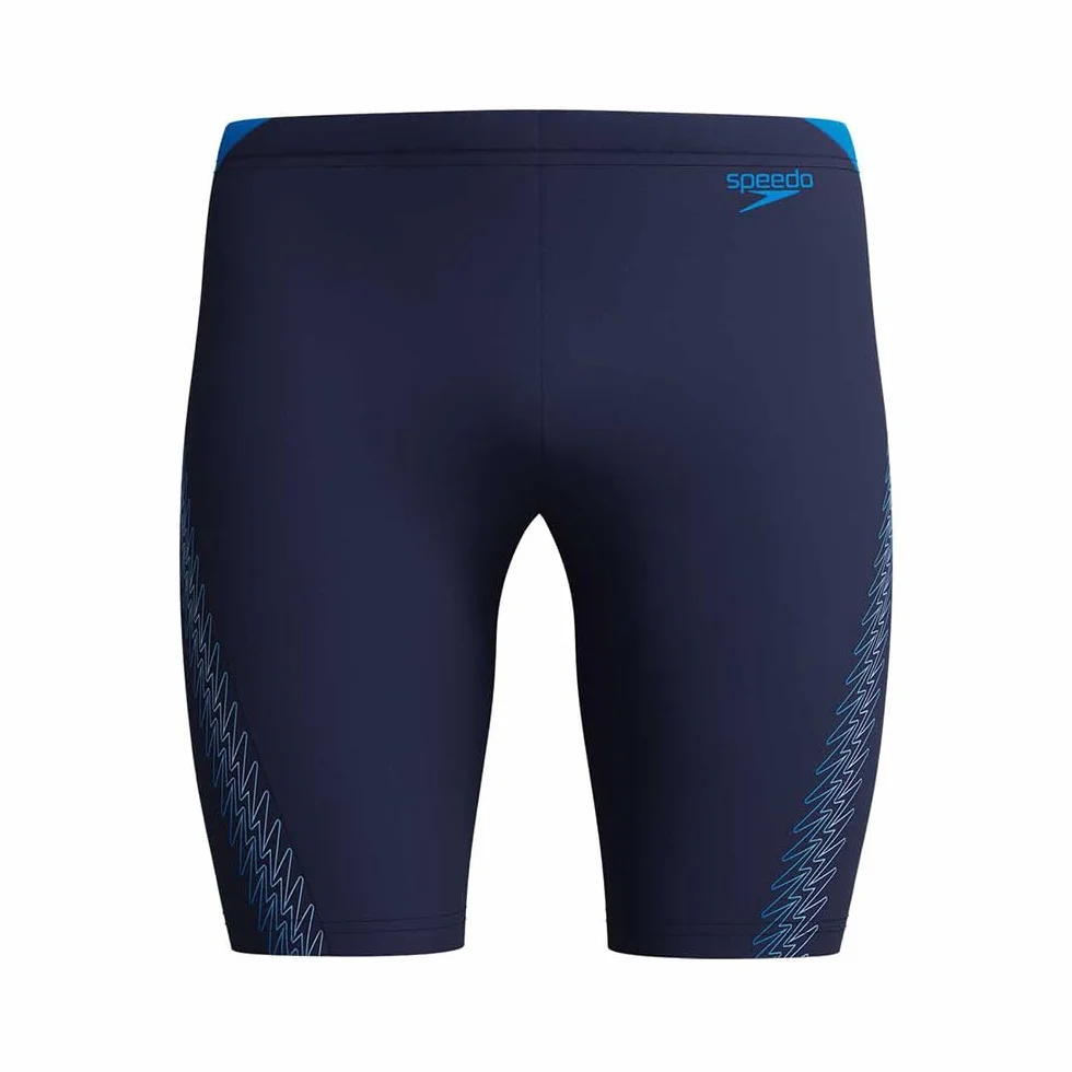 Speedo Męski Hyperboom Splice Jammer, Peacoat/Lagoon Blue, 36