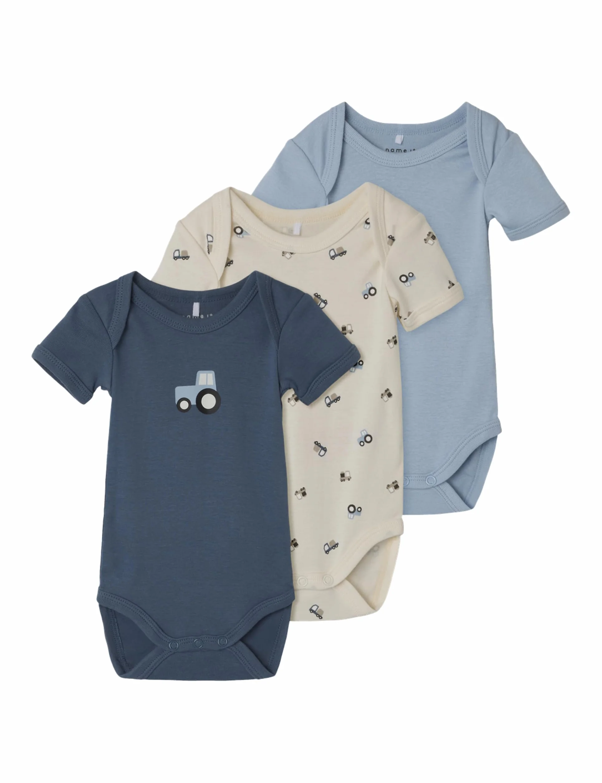 Name it baby Męskie Jet Stream Nbmbody 3P SS Tractor Noos, numeric_92 (zestaw 3 szt.), Jet Stream, numeric_92