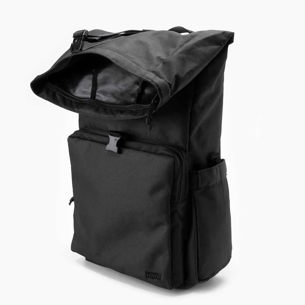 Levi's L - Pakiet Roll-Top, Plecaki dla mężczyzn, Regular Black, Jeden rozmiar, Regular Black, Taille unique