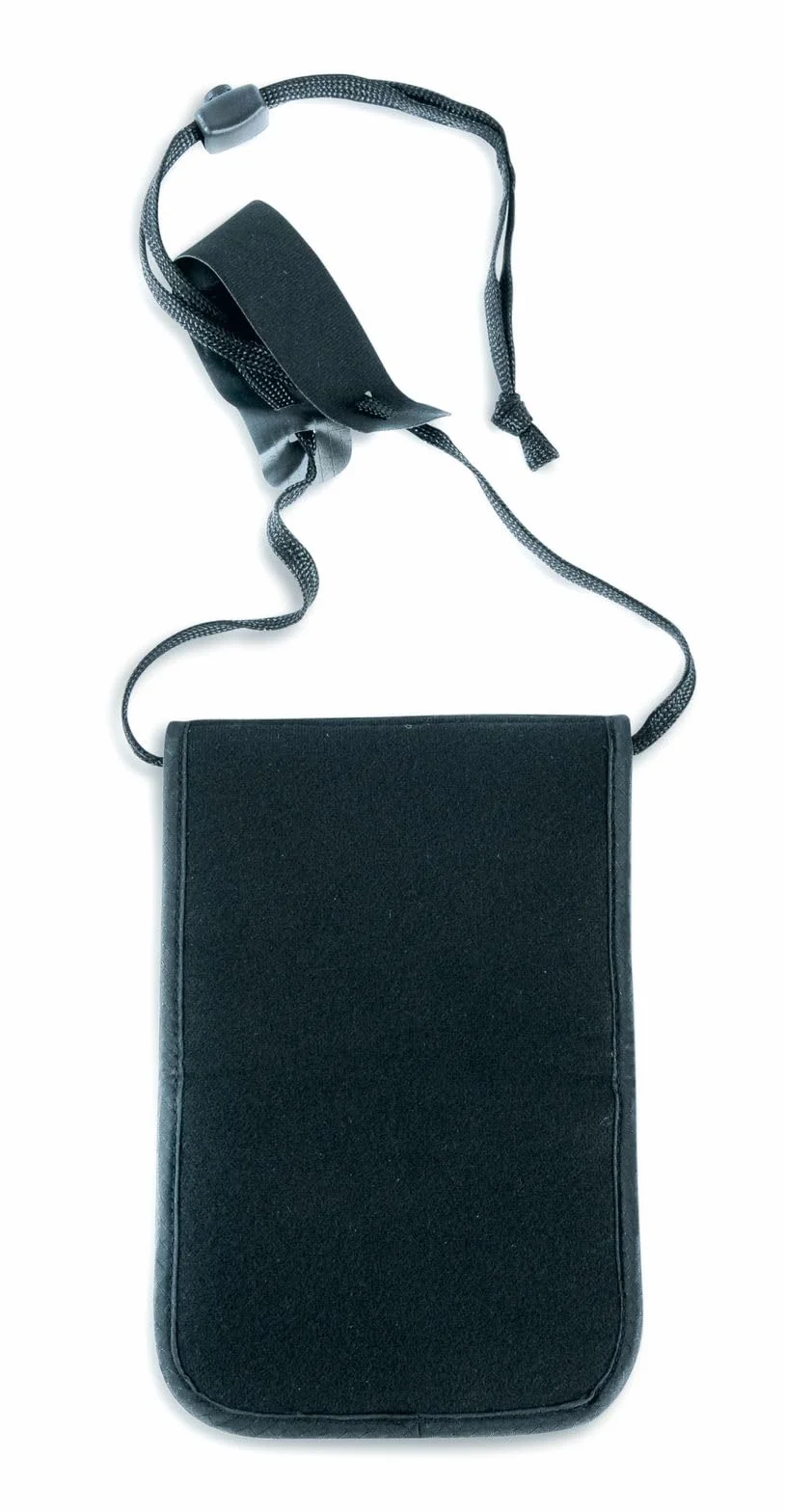 Tatonka Skin Neck Pouch RFID B – portfel do zawieszenia z blokadą RFID z certyfikatem TÜV – zapewnia miejsce na paszport podróżny (EU), międzynarodowe prawo jazdy, karty kredytowe, gotówkę itp.