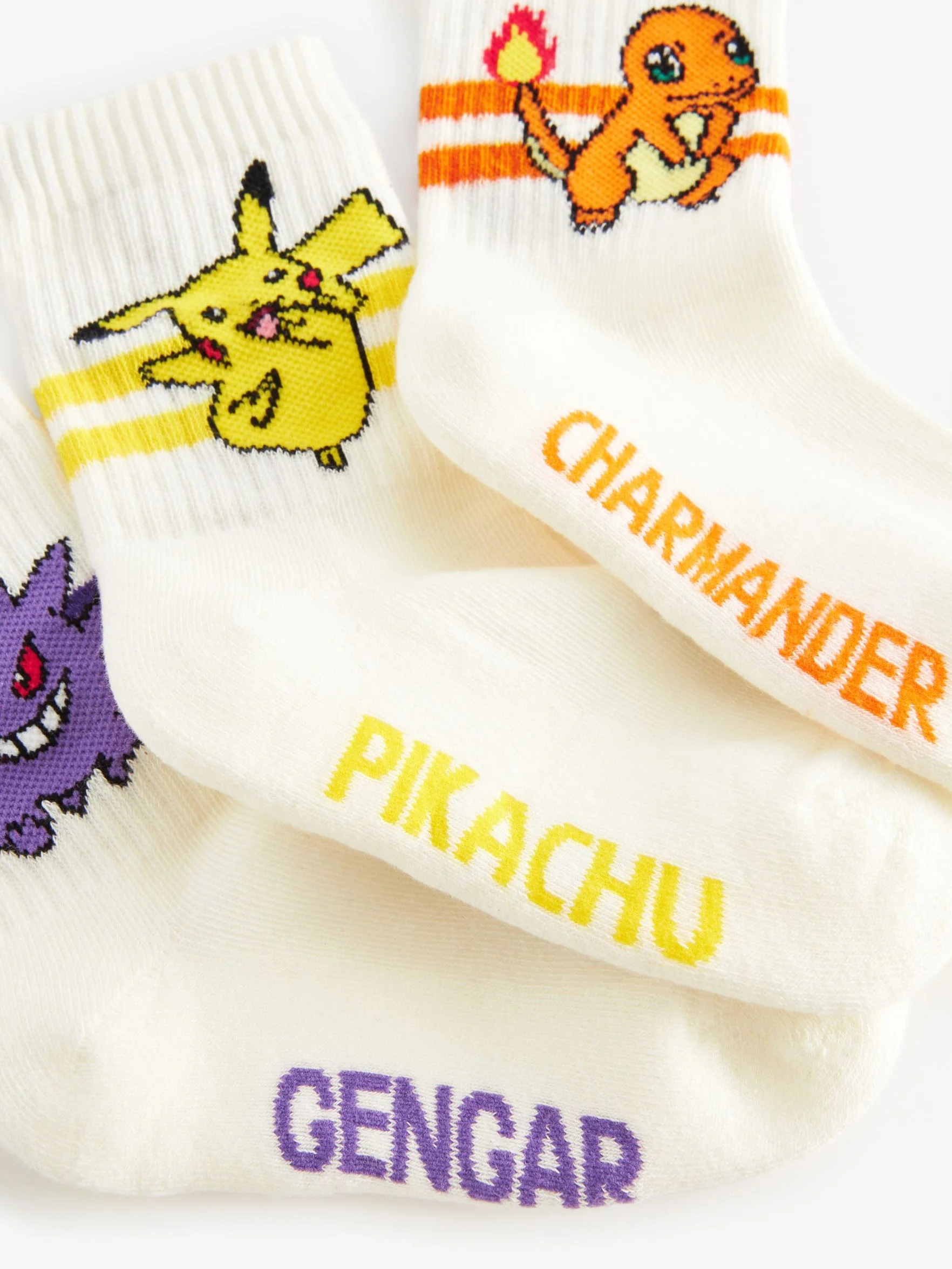 NEXT Starsze chłopcy Zestaw 3 par skarpet Pokemon