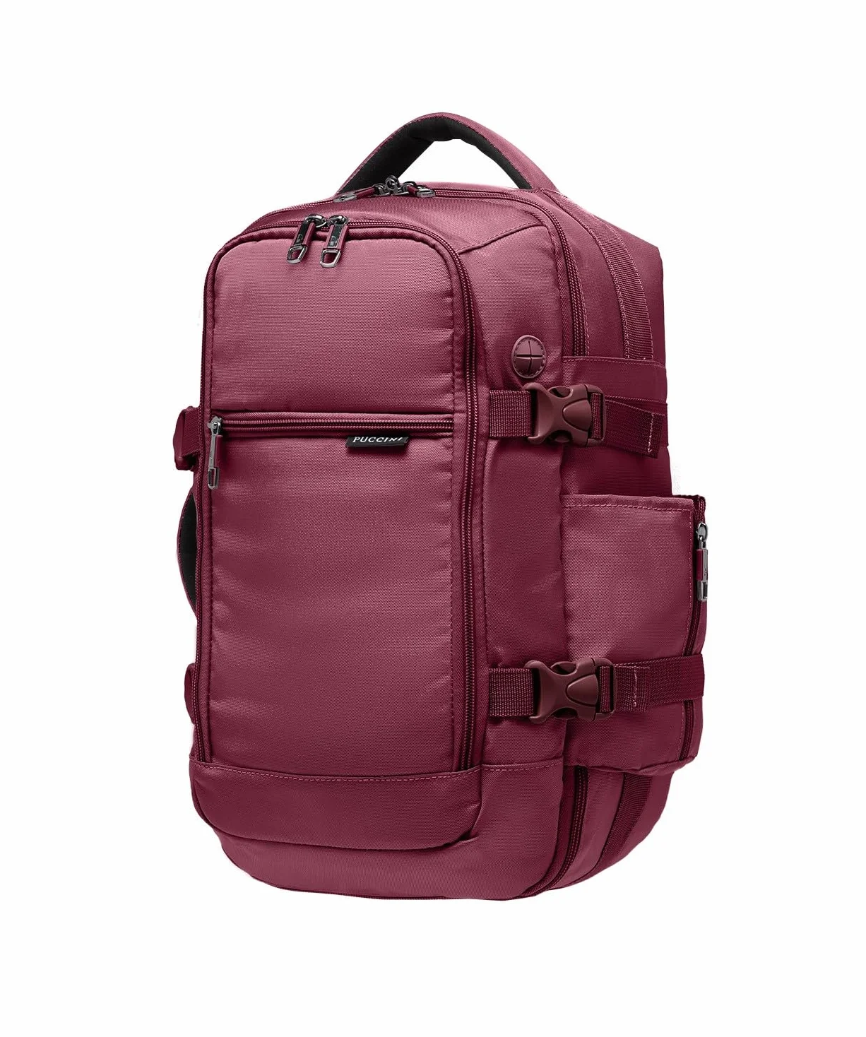 PUCCINI Easy Pack plecak wielofunkcyjny, czerwony (Weinrot), 40x20x25 cm (18 l), 40x20x25 cm (18 L)