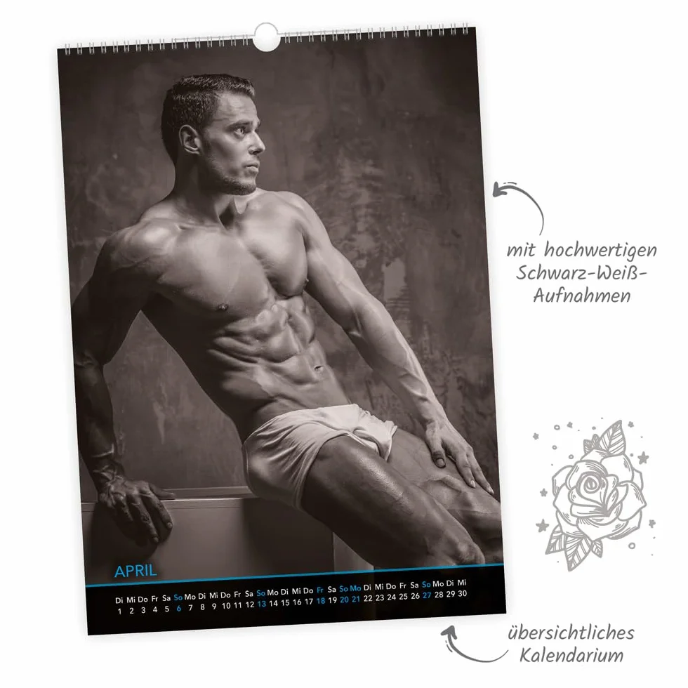 Trötsch Erotikkalender Men 2025: Erotikkalender Aktkkalender Erotik Kalender