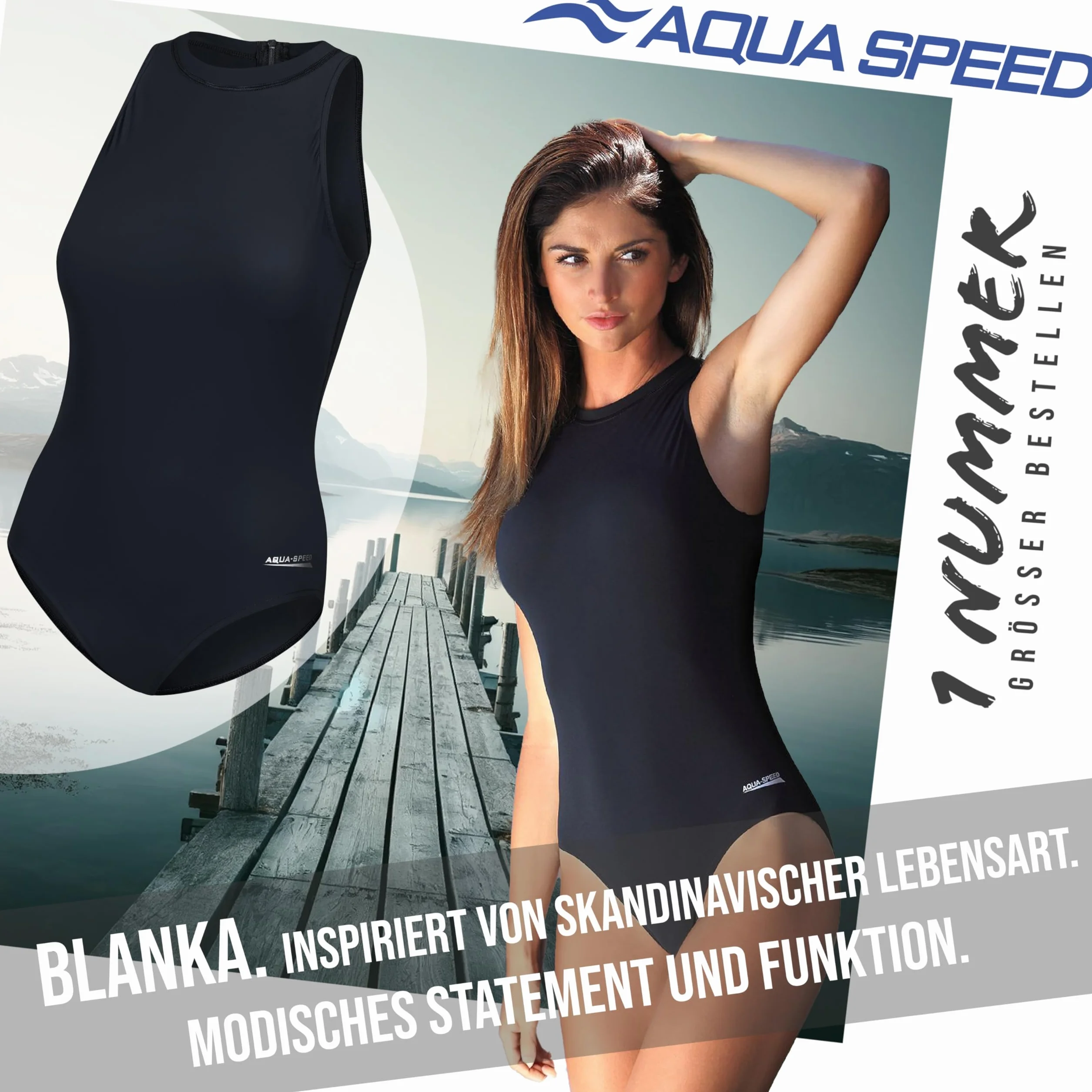 Aqua Speed BLANKA swimming costume ladies | athletic swimming costume | swimming clothes | competition suit