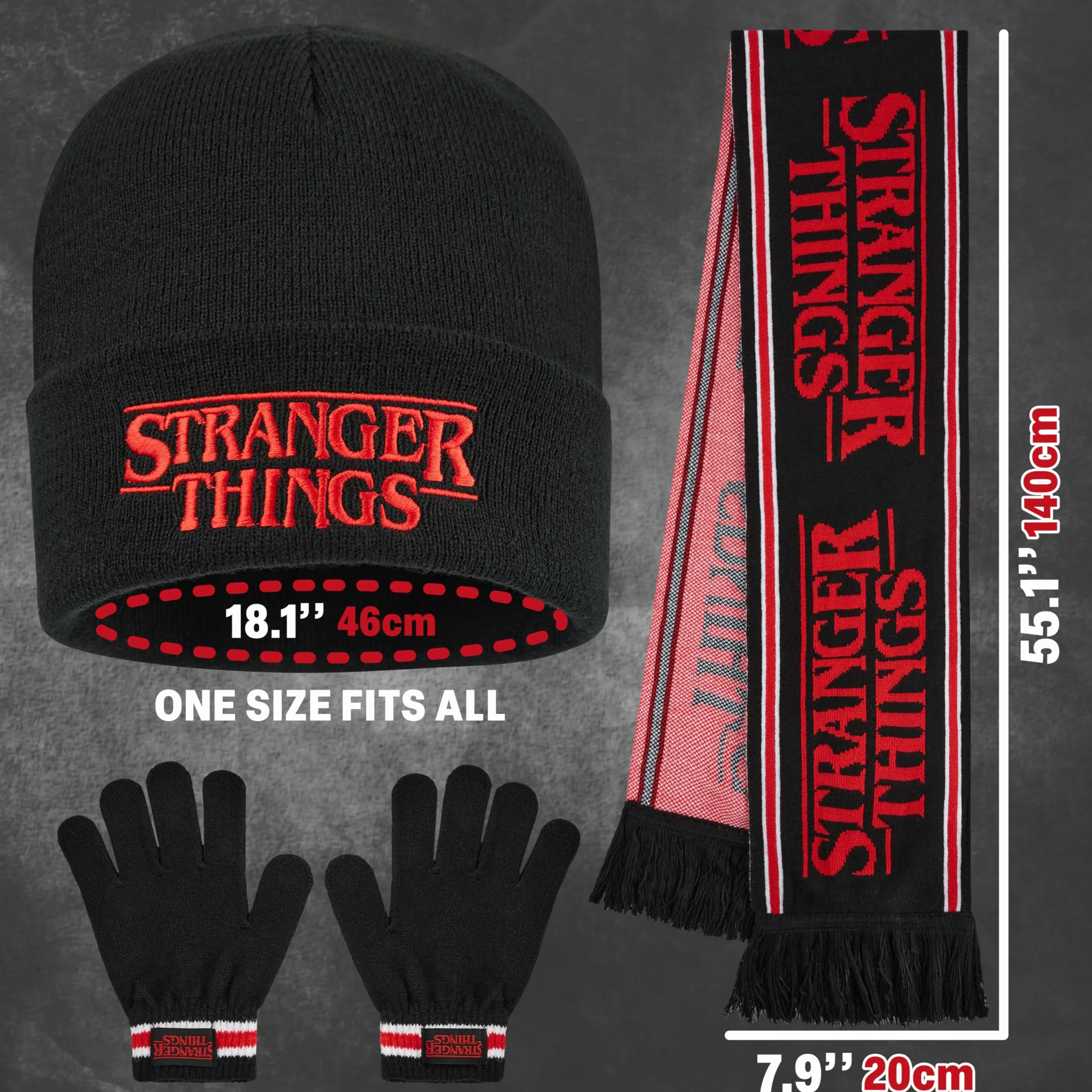 Stranger Things Zestaw zimowy dla dzieci