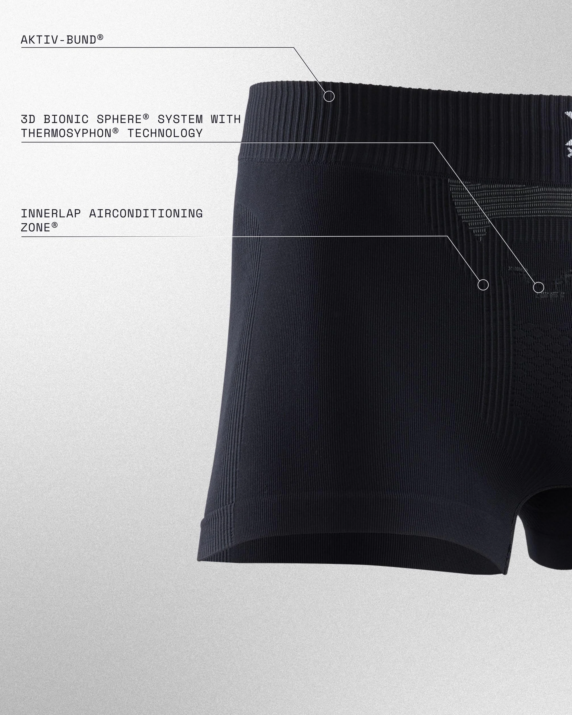 Lekkie bokserki męskie X-Bionic Energizer 4.0 - zaawansowana technologicznie bielizna sportowa zapewniająca zwiększoną wydajność i wygodę podczas wszystkich aktywności - Opal Black/Arctic White, M