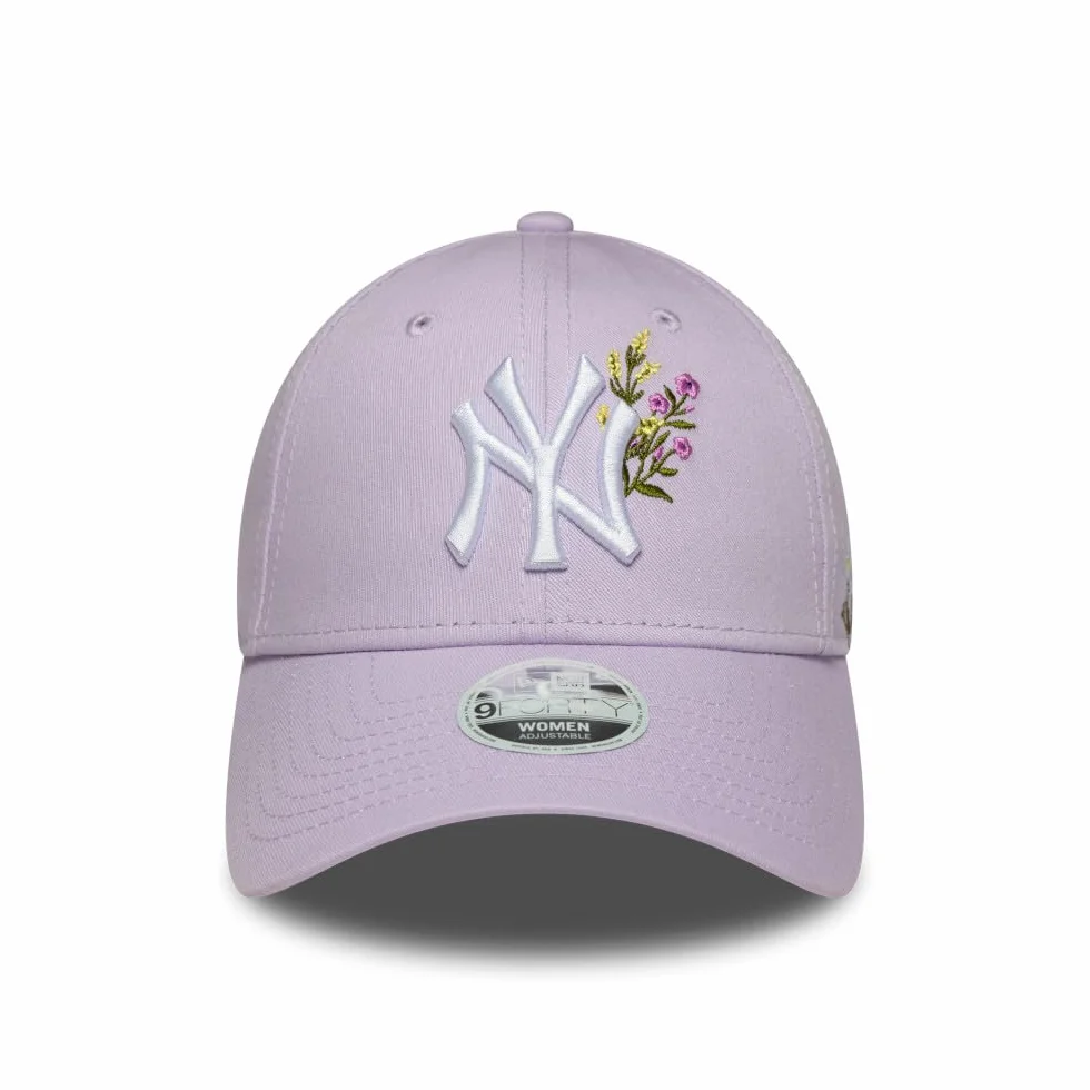 New Era Czapka 9Forty WMNS Floral Icon YankeesEra Kobiety/Strapback - curved brim cap baseball z daszkiem damska Snapback, wiosna-lato Lato