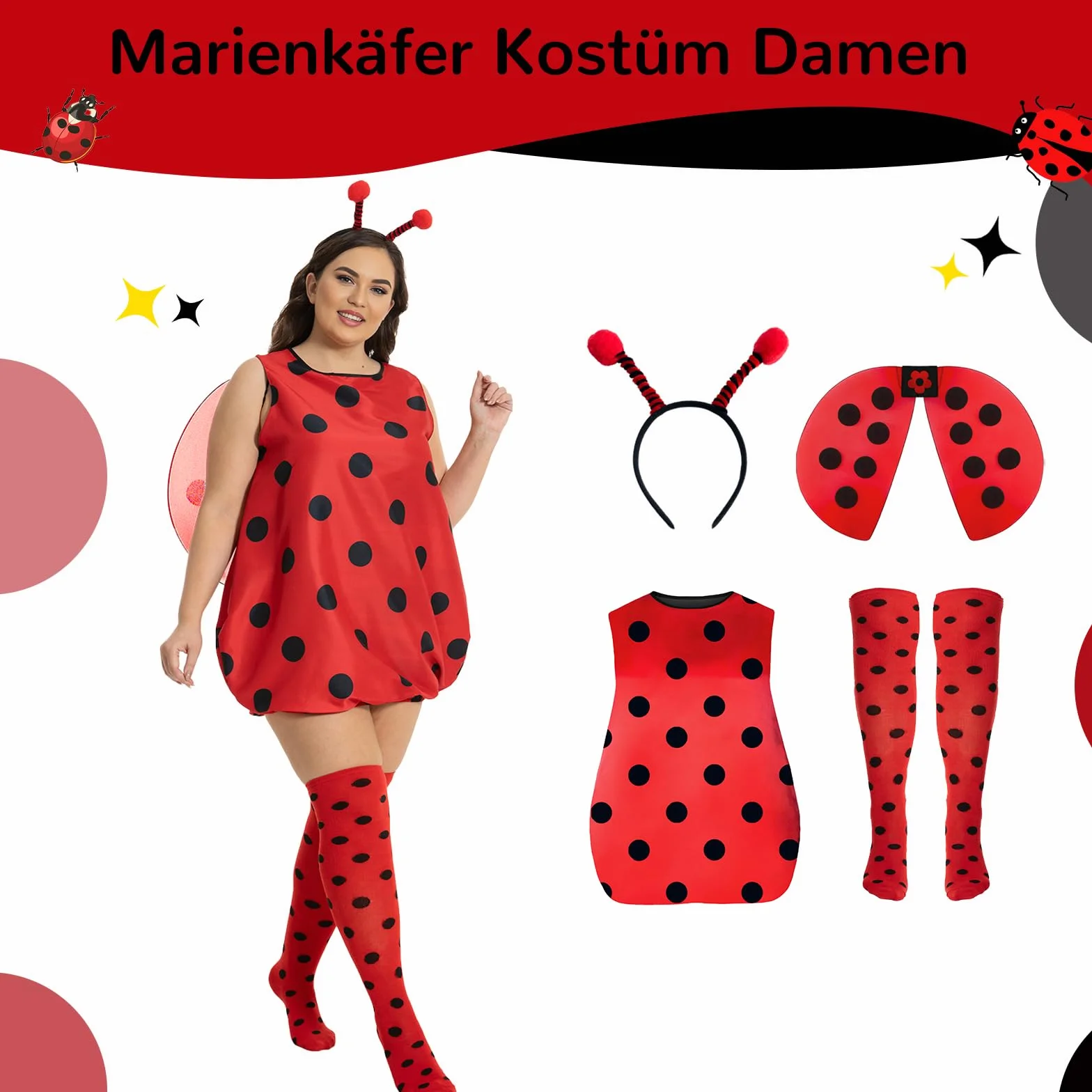 Kostium biedronki damski