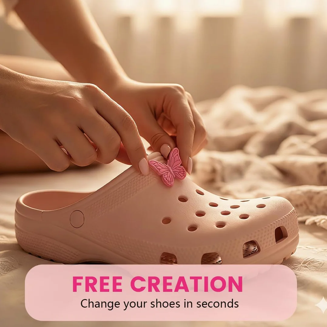 Akcesoria do Crocs - 50 sztuk - Broszka do chodaków sanitarnych - Ozdoby na buty - Szpilki Charms Shoe Charms - Kobiety Mężczyźni Dzieci - Opieka zdrowotna - Praca Fryzjer